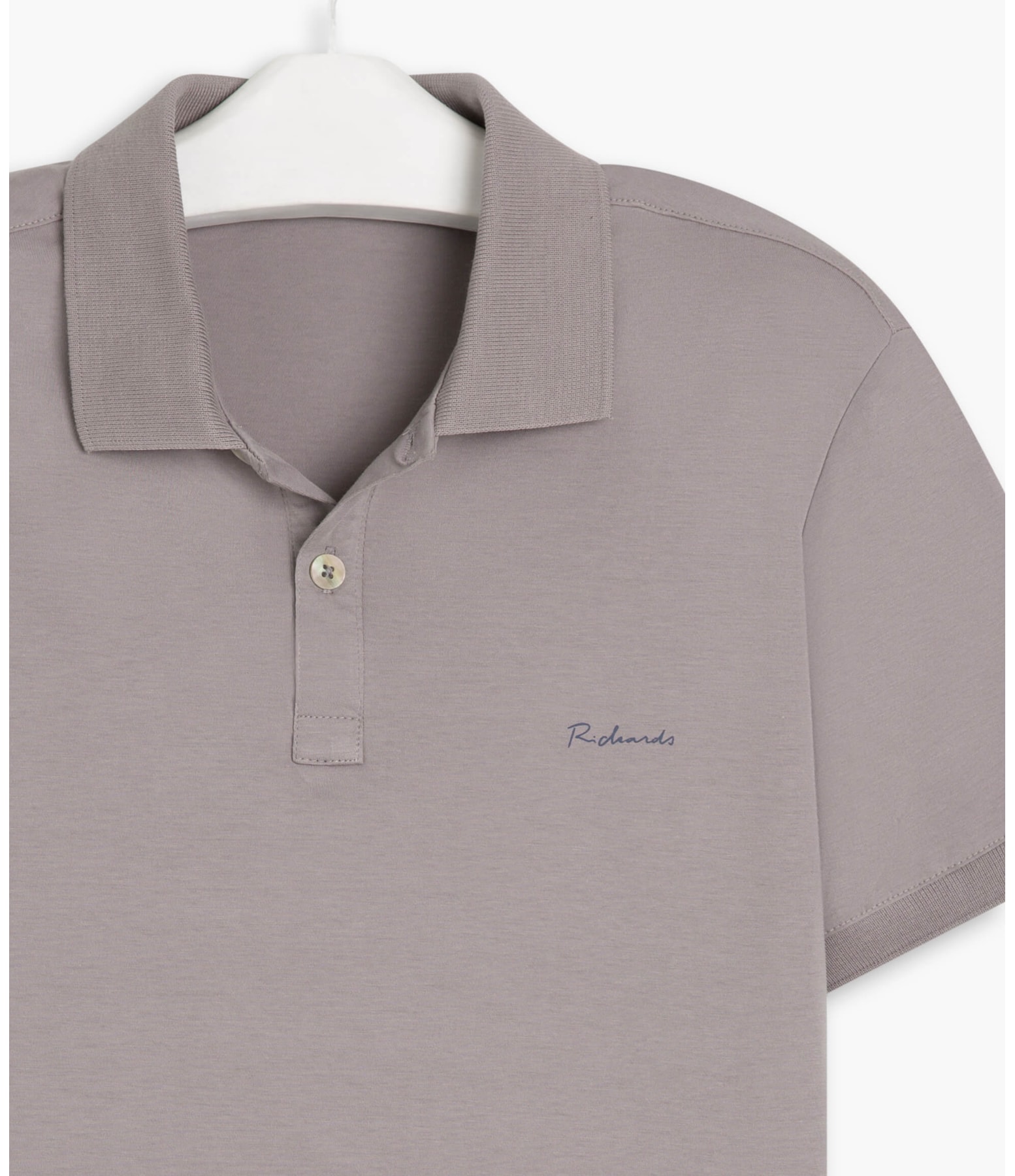Polo Jersey Pima Silver Gray