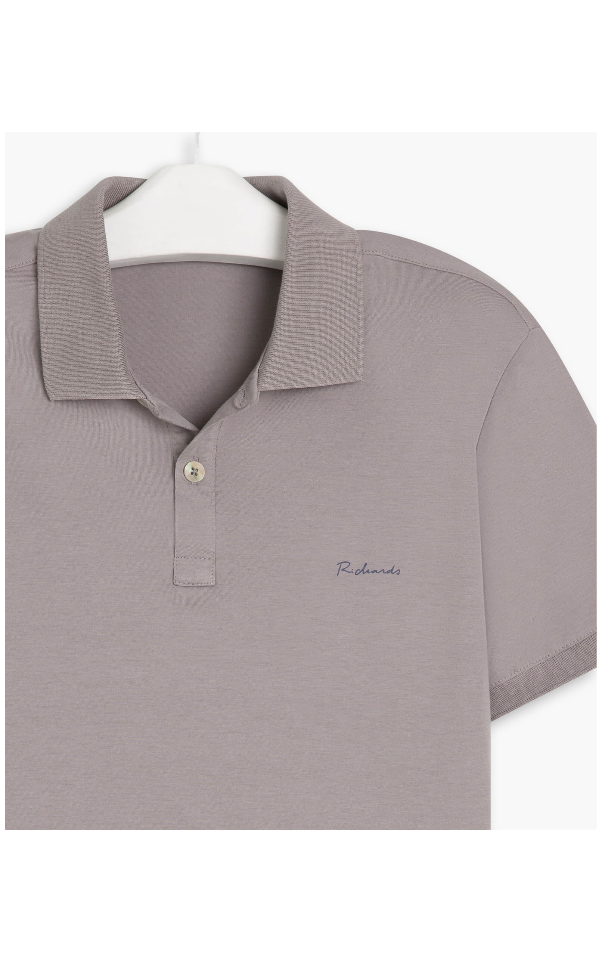 Polo Jersey Pima Silver Gray