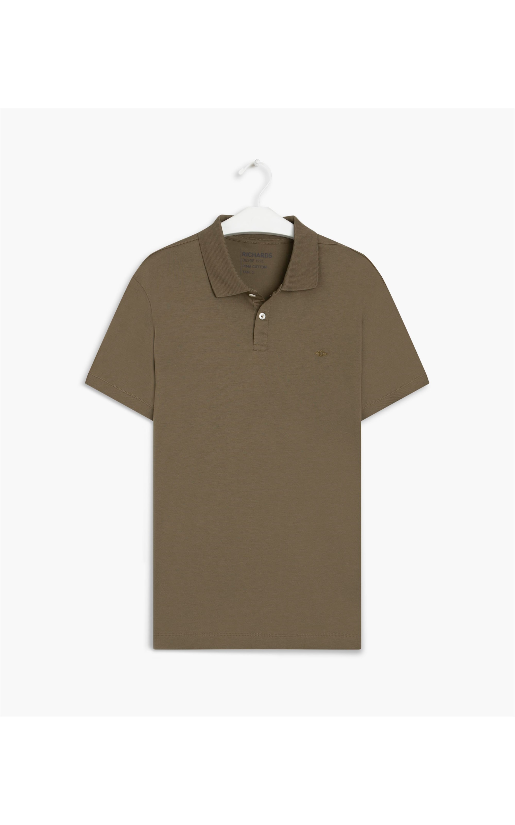 Polo Jersey Pima Tabaco