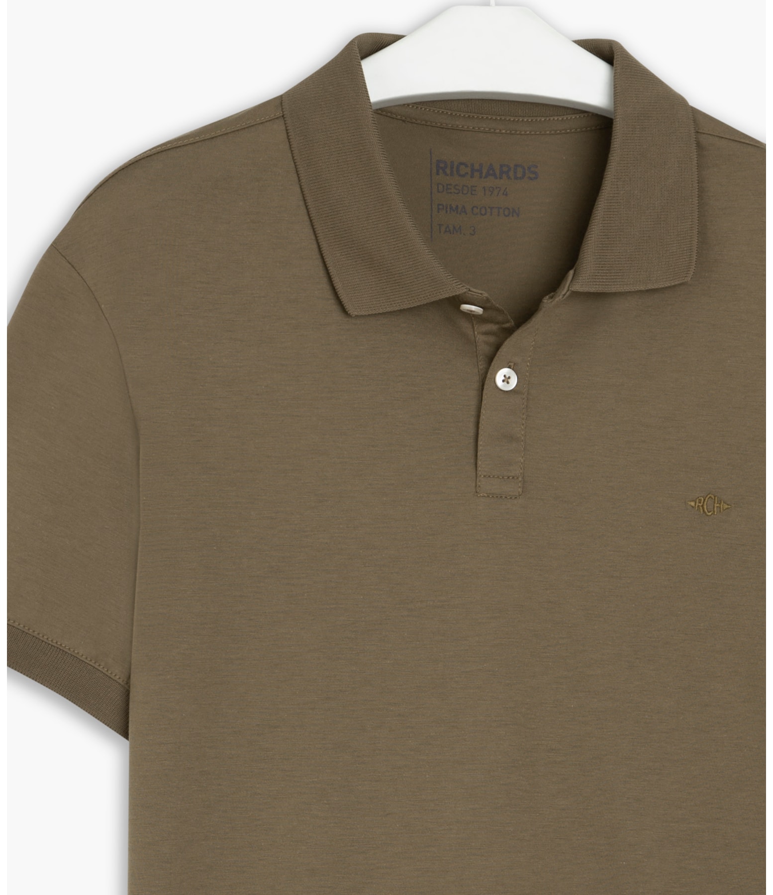 Polo Jersey Pima Tabaco