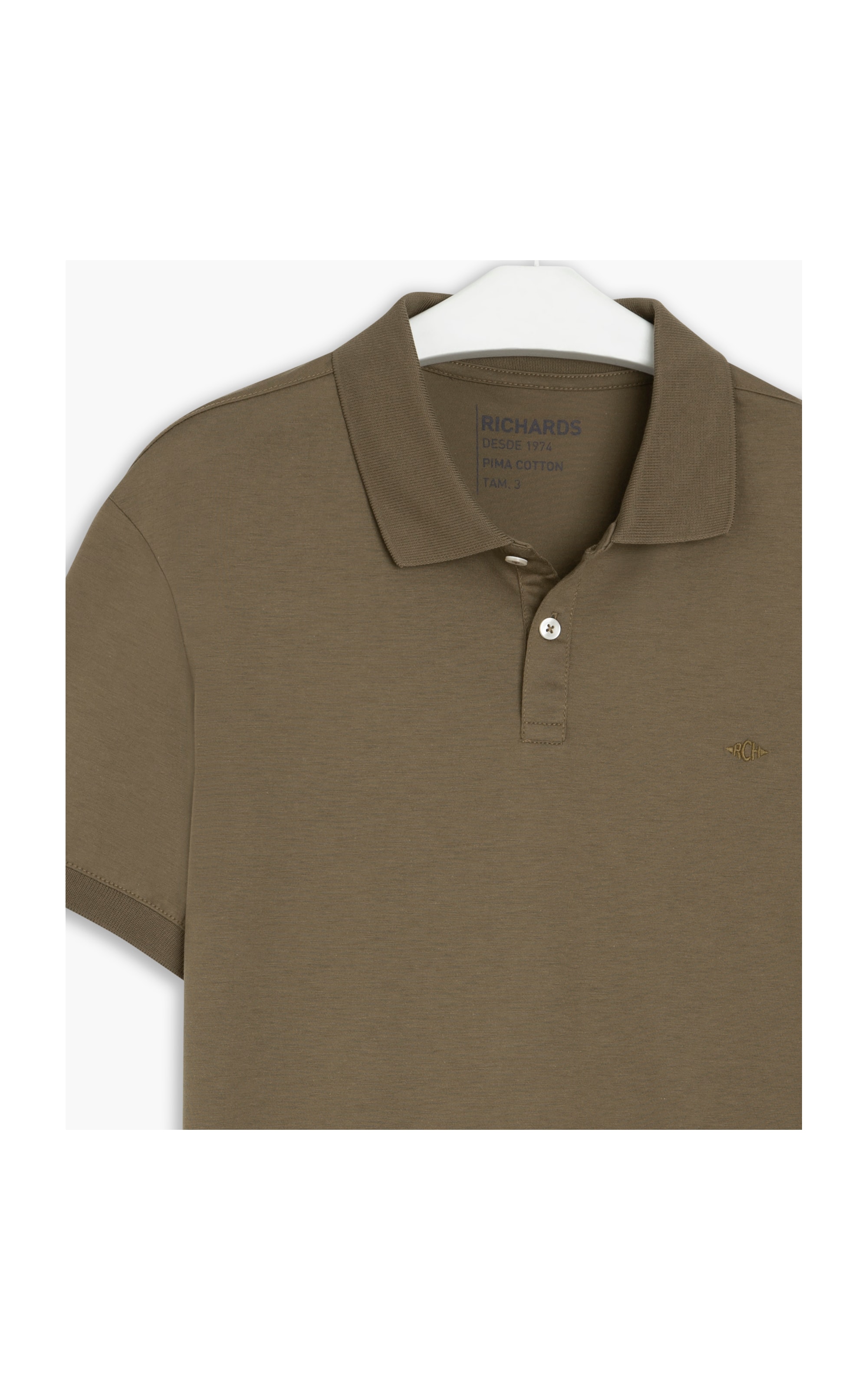 Polo Jersey Pima Tabaco