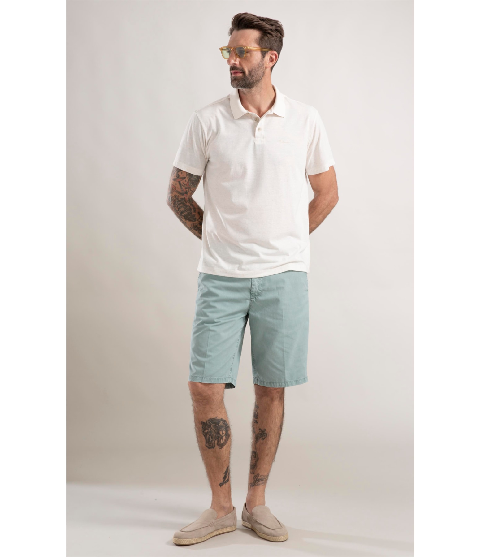 Polo Linen Basic Fit Natural