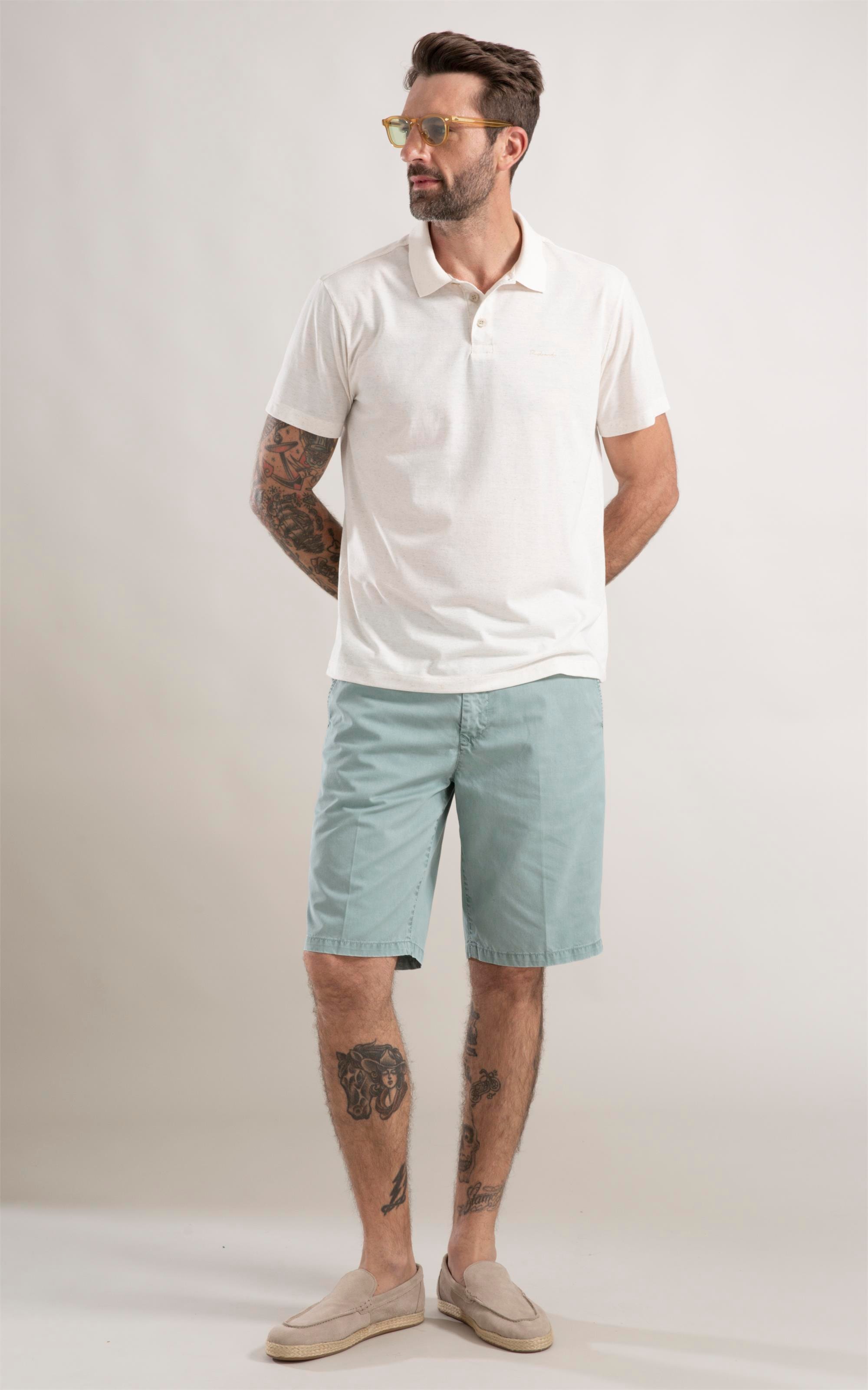 Polo Linen Basic Fit Natural