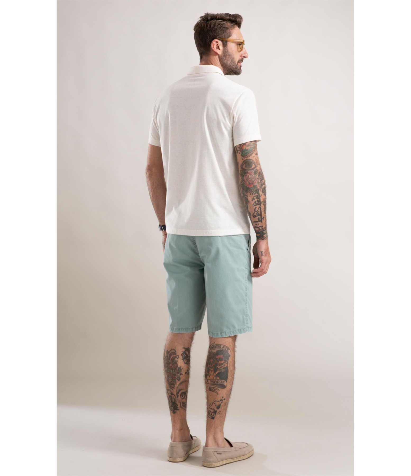 Polo Linen Basic Fit Natural