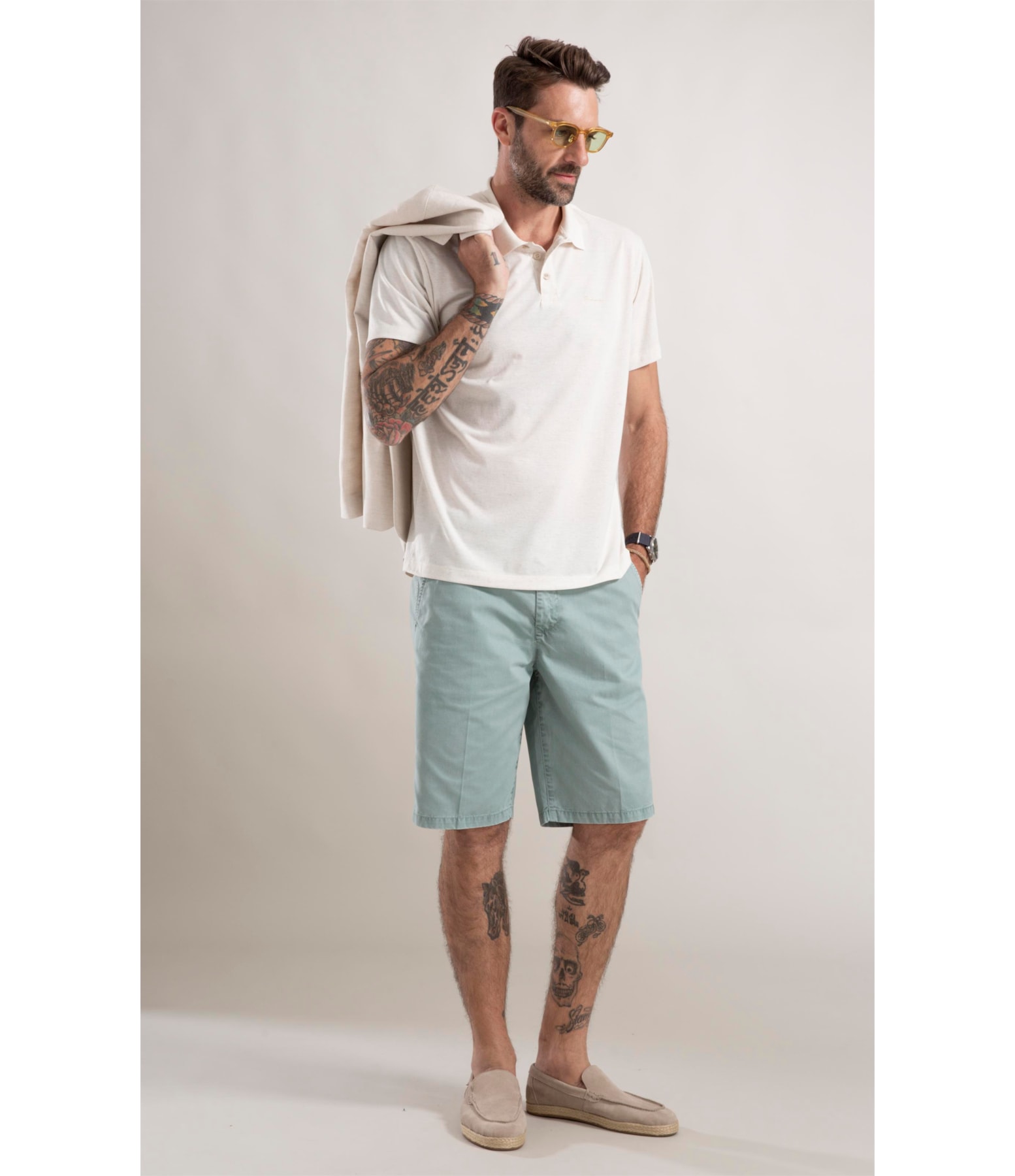 Polo Linen Basic Fit Natural