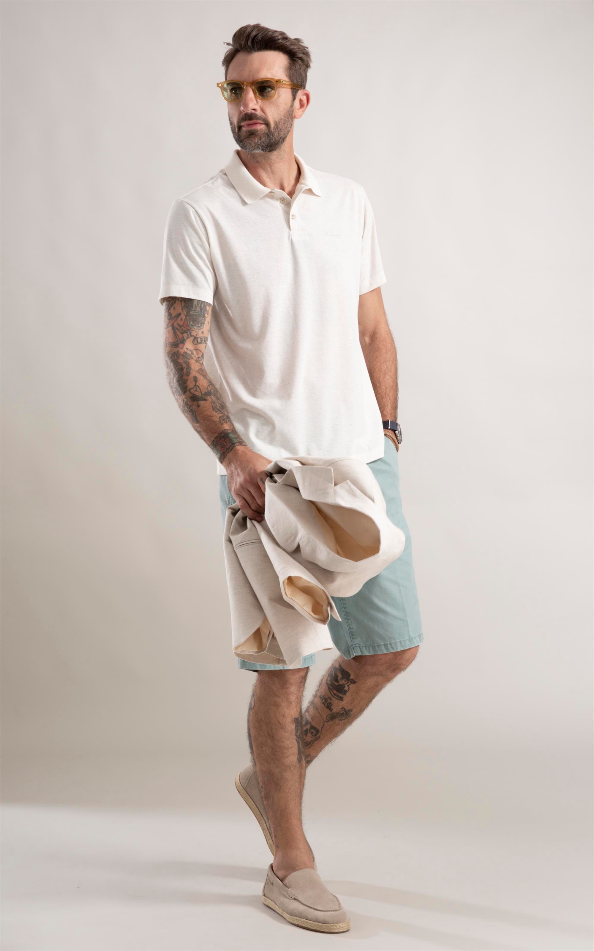 Polo Linen Basic Fit Natural
