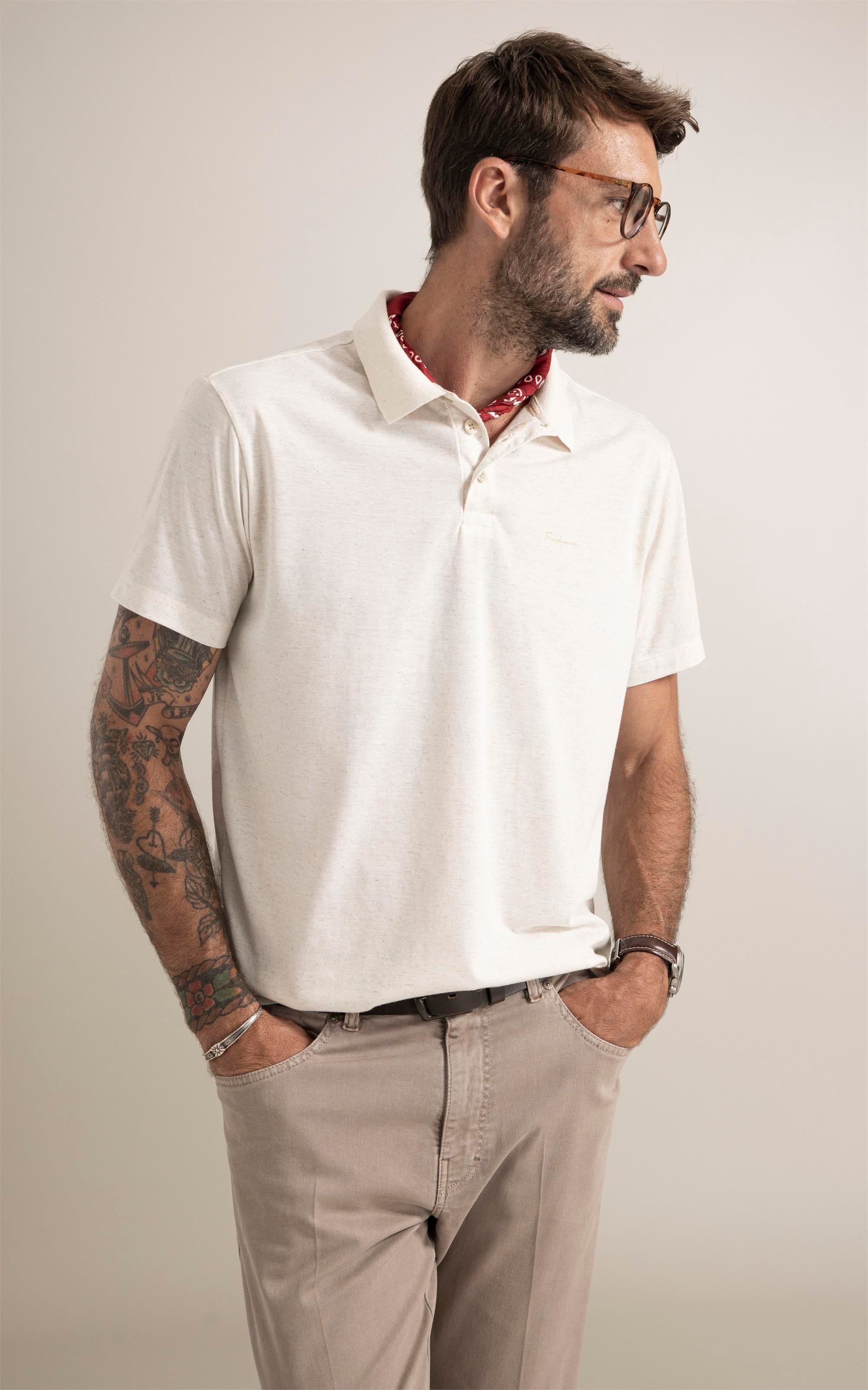 Polo Linen Basic Fit Natural