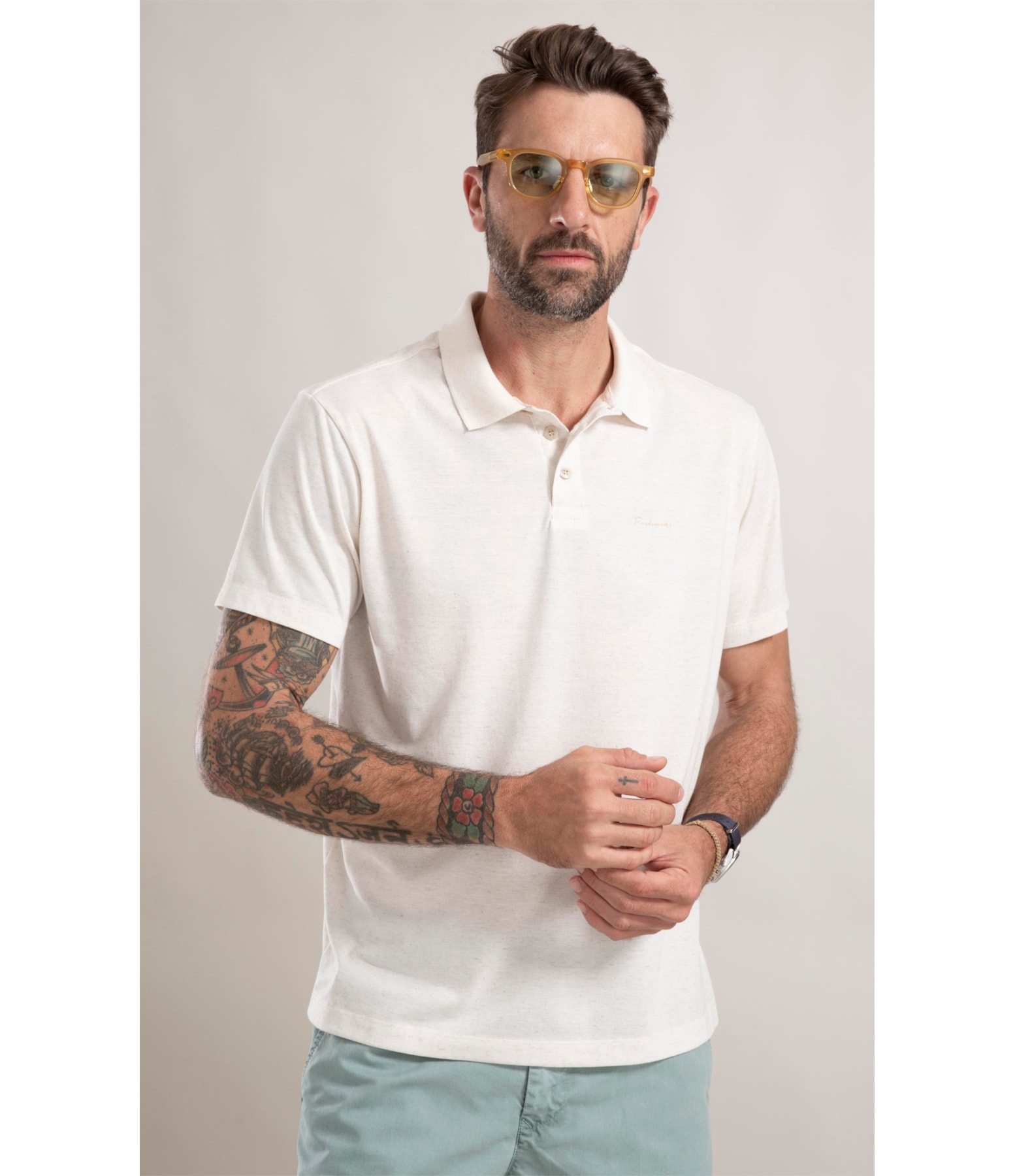 Polo Linen Basic Fit Natural