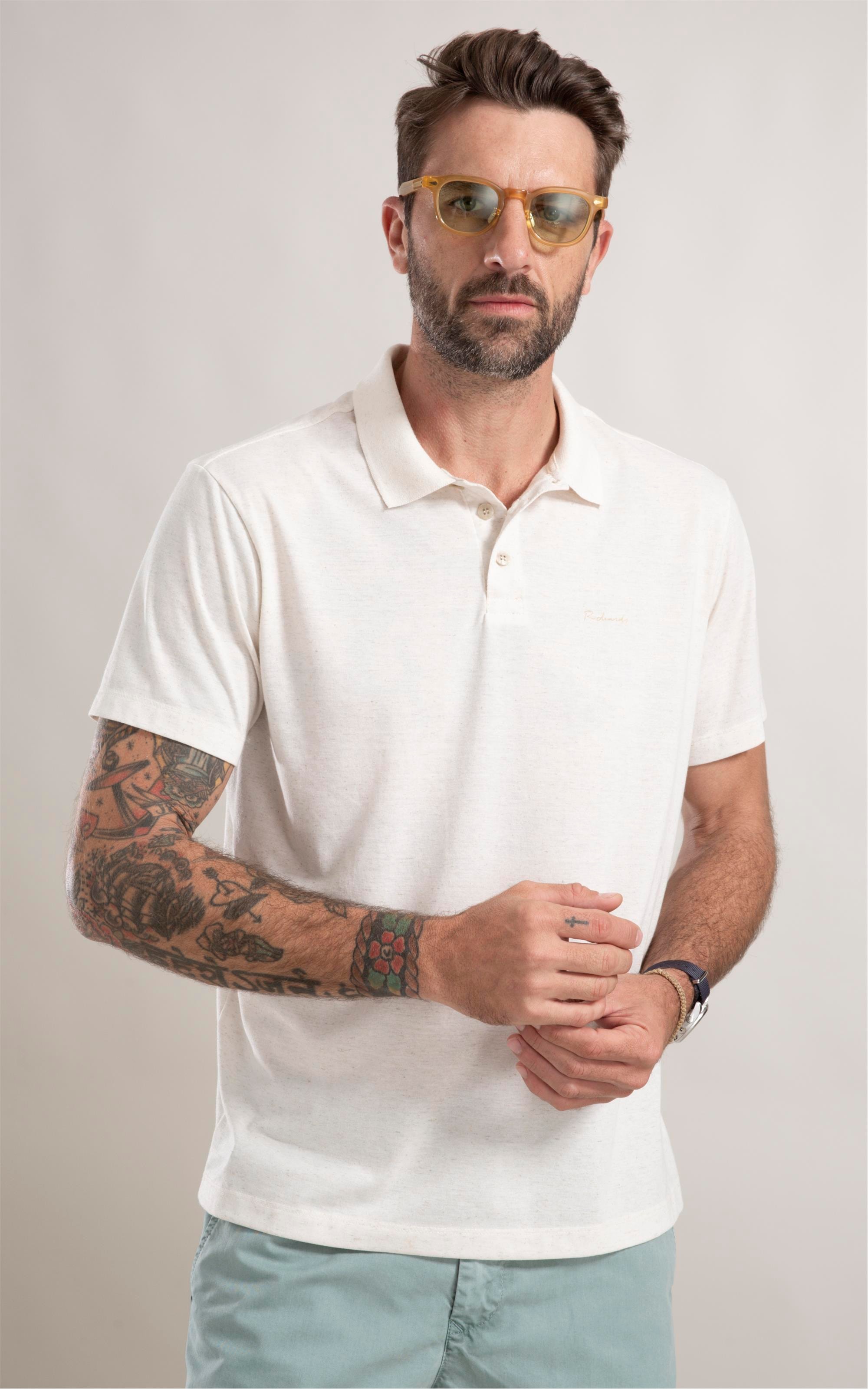Polo Linen Basic Fit Natural