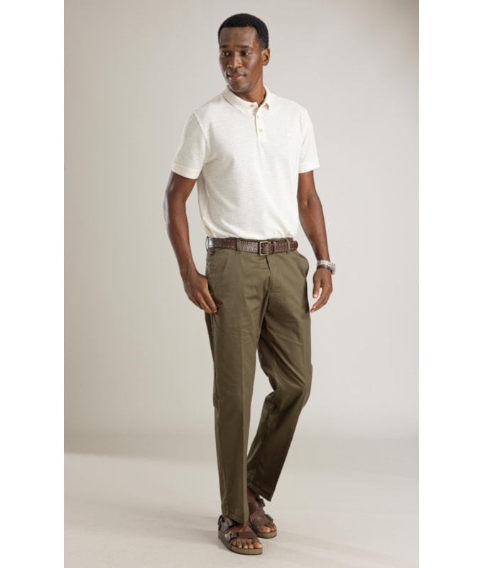 Polo Linen Malha Aura Bf Natural