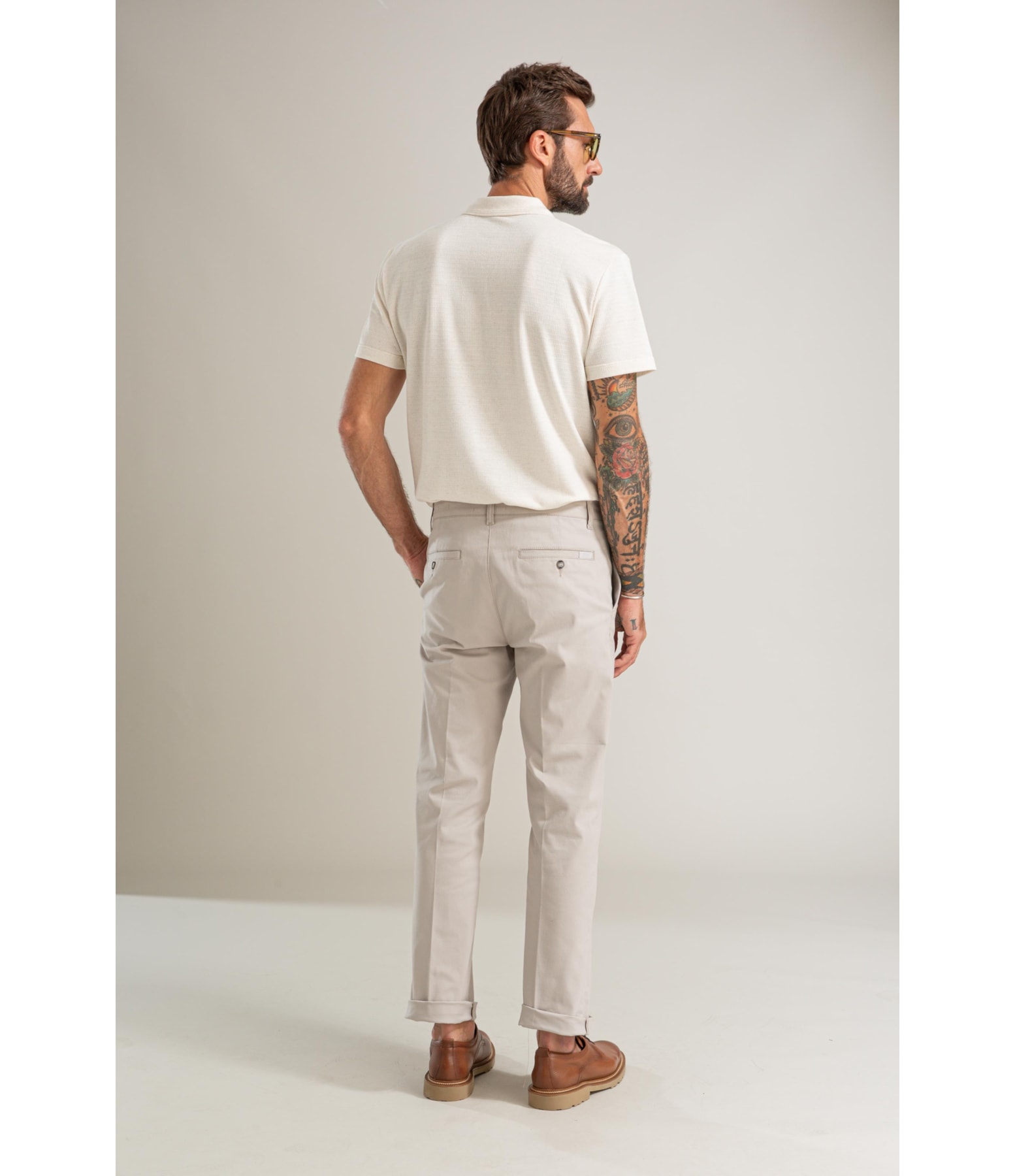 Polo Linen Malha Gales Mc Bf Natural