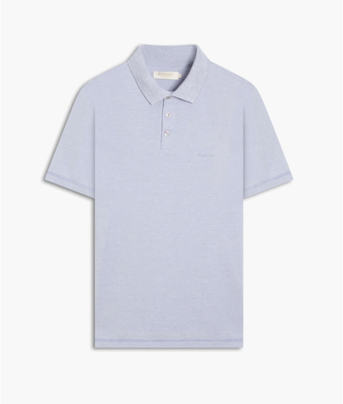 Polo Linho Basic Azul Claro
