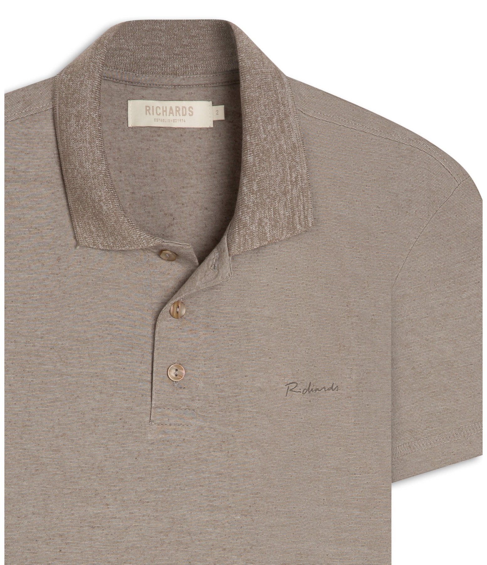 Polo Linho Basic Chumbo