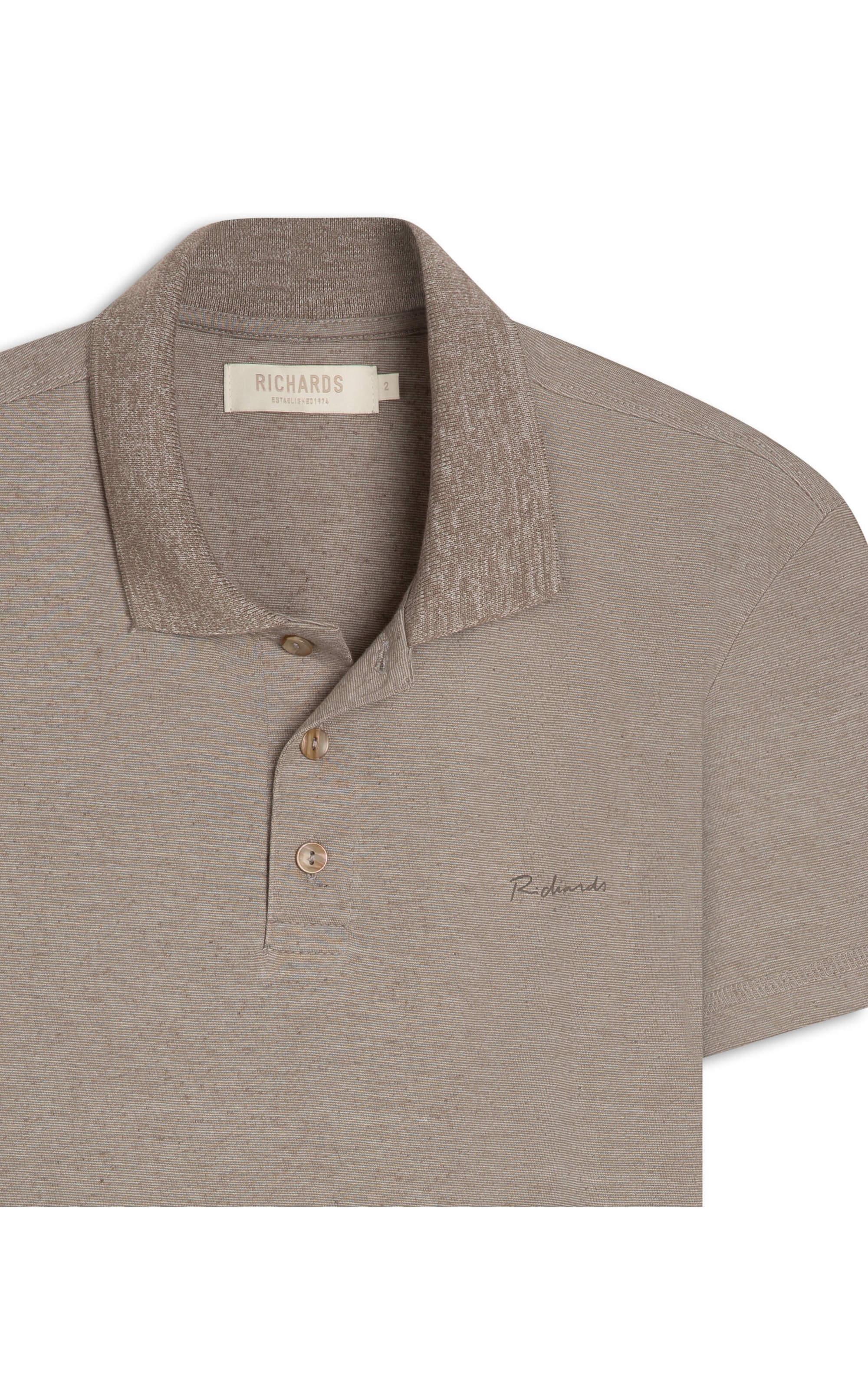 Polo Linho Basic Chumbo