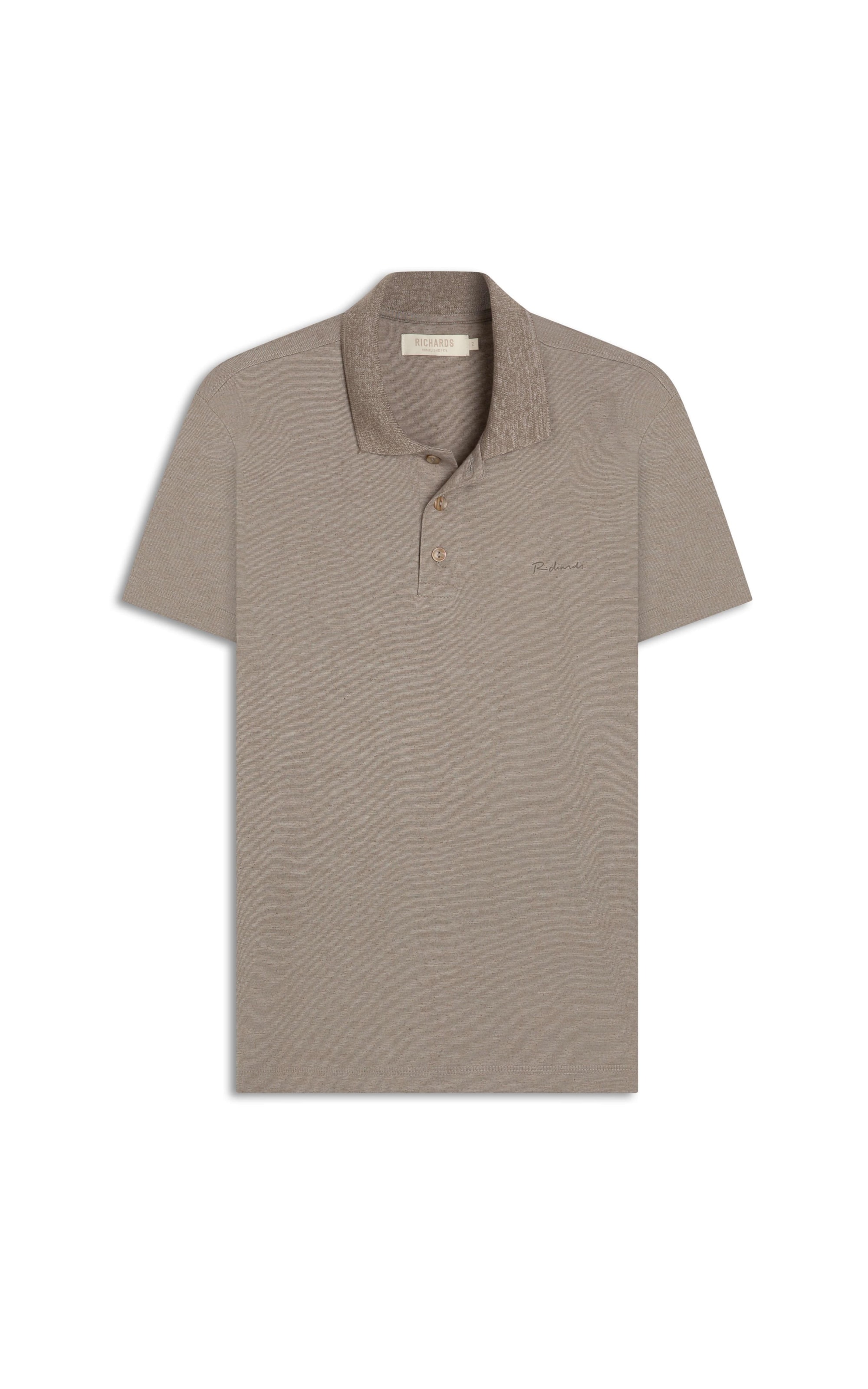Polo Linho Basic Chumbo
