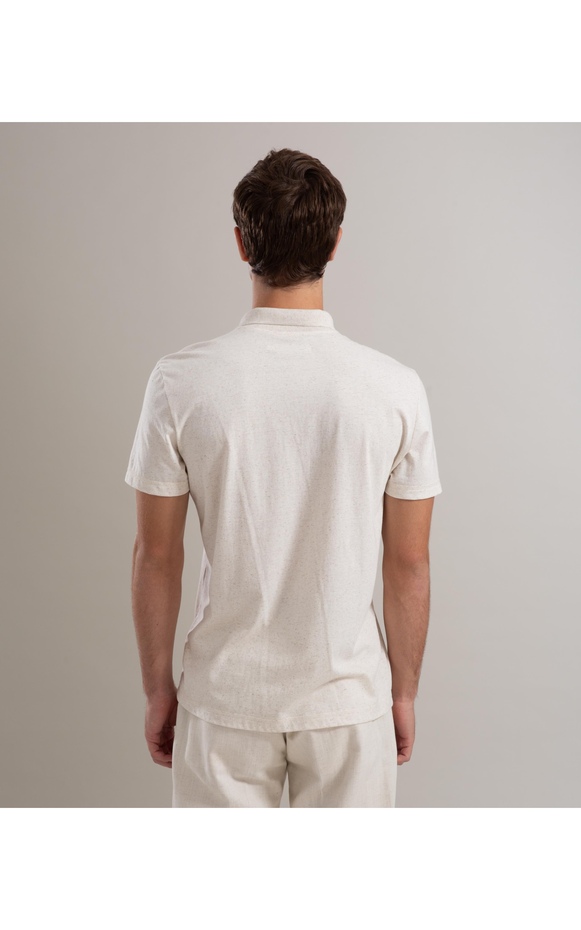 Polo Linho Basic Natural