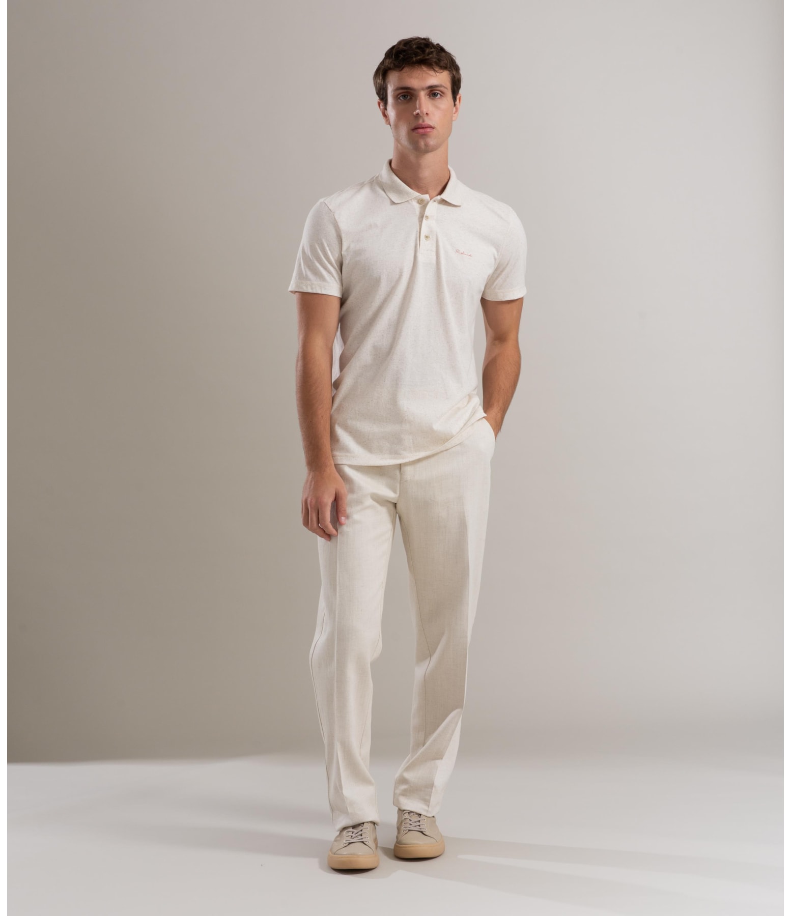 Polo Linho Basic Natural