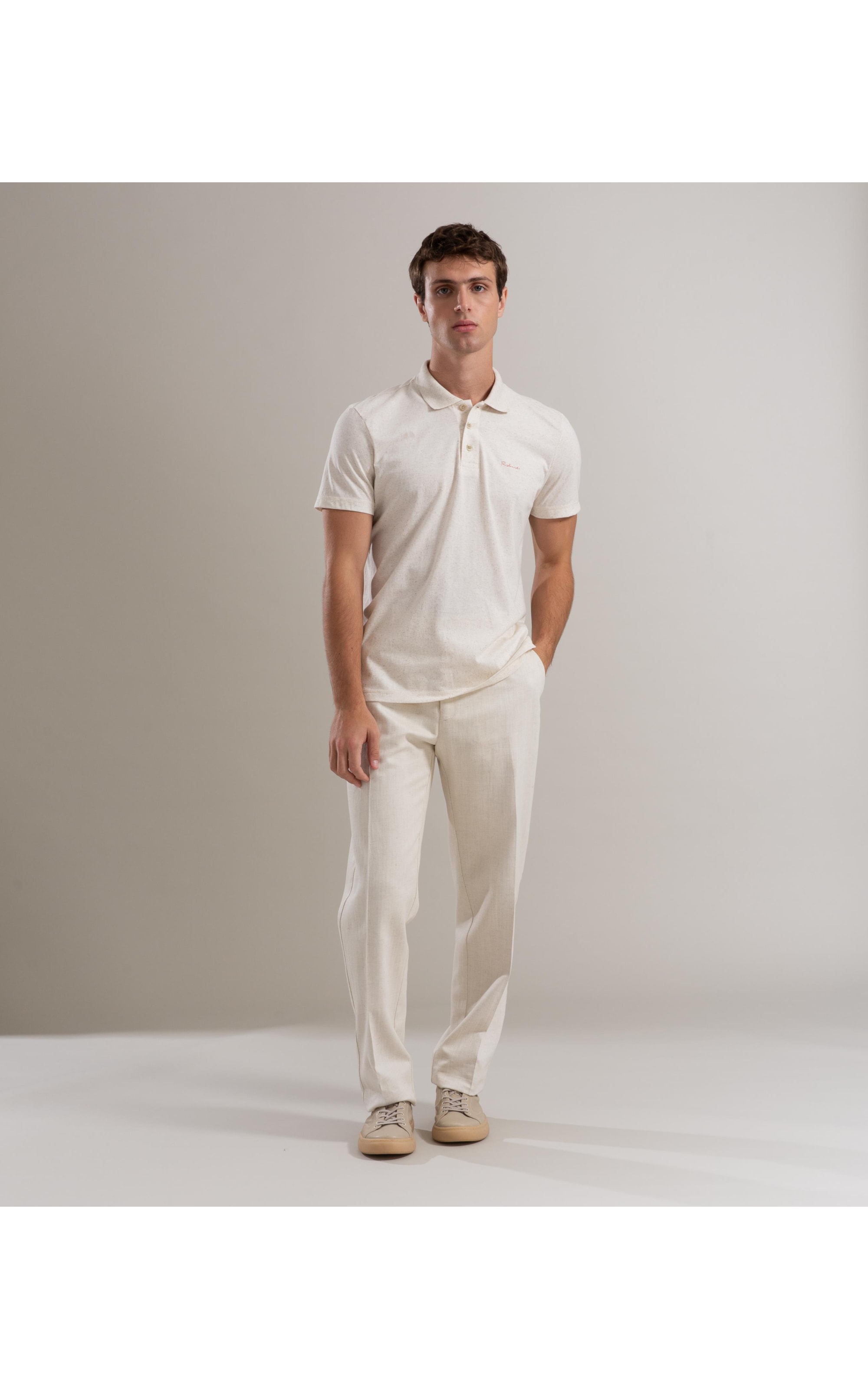 Polo Linho Basic Natural