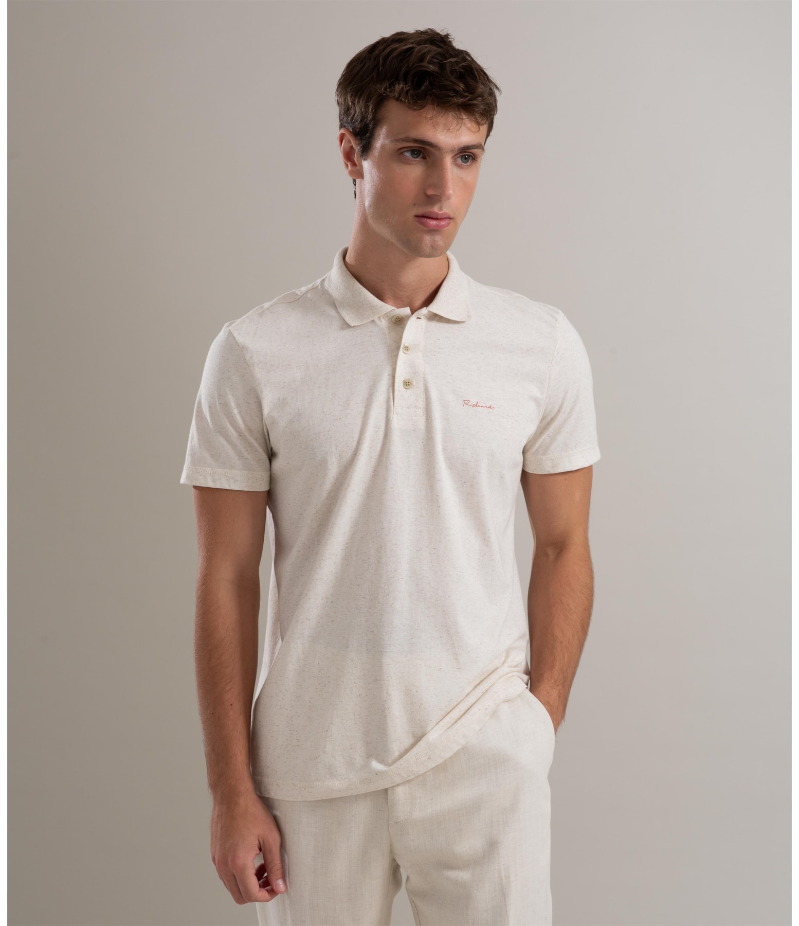 Polo Linho Basic Natural