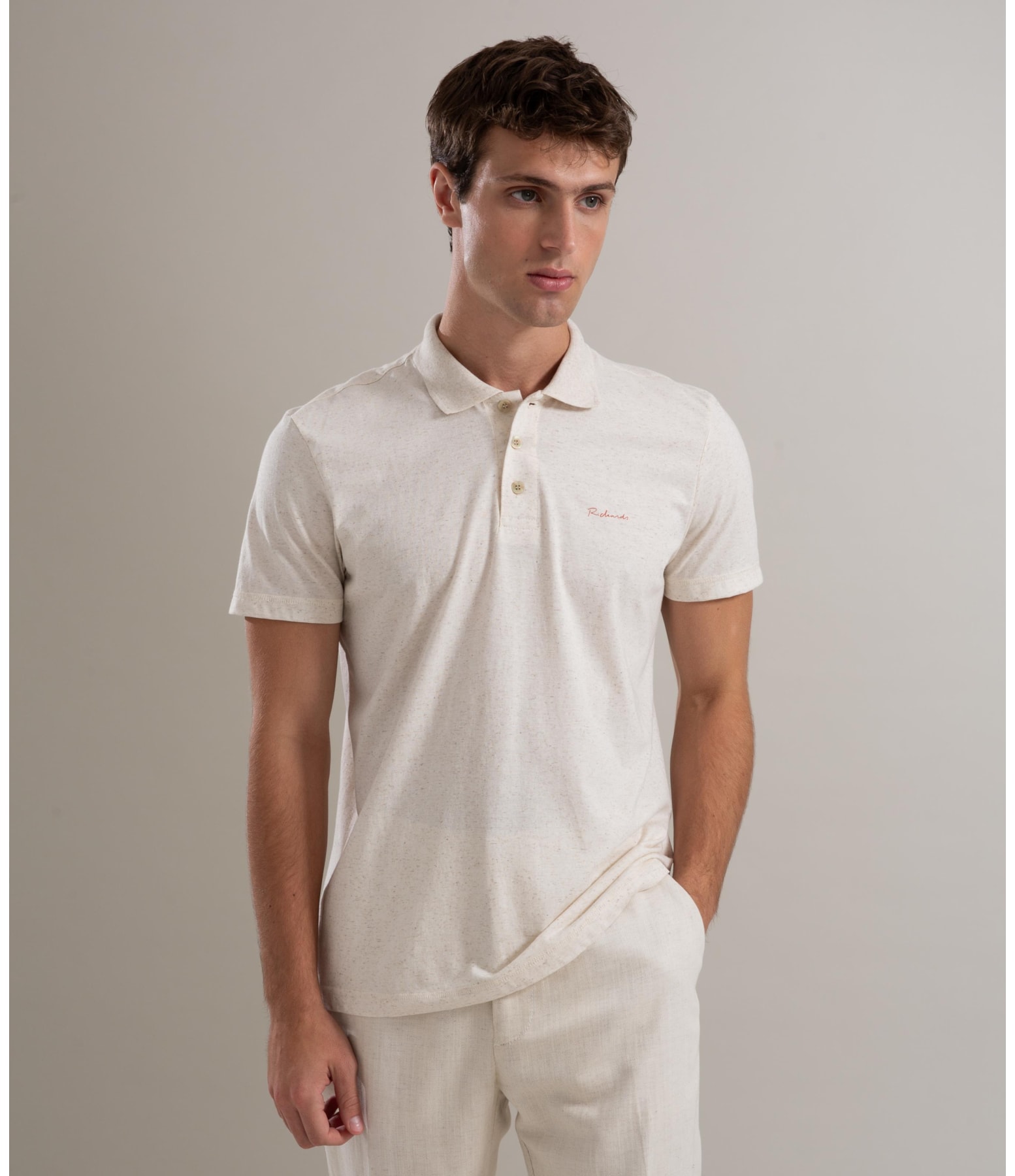 Polo Linho Basic Natural