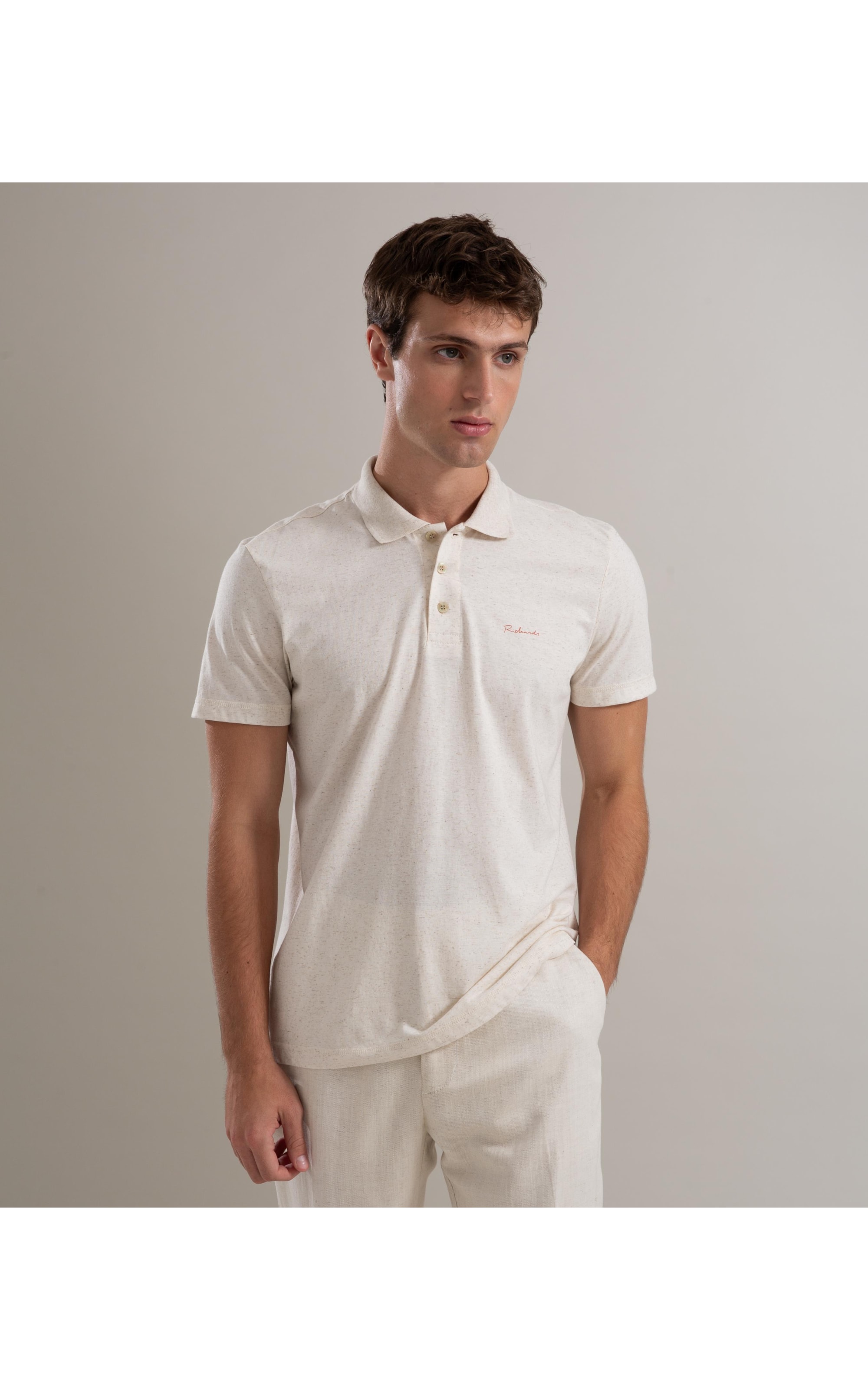 Polo Linho Basic Natural