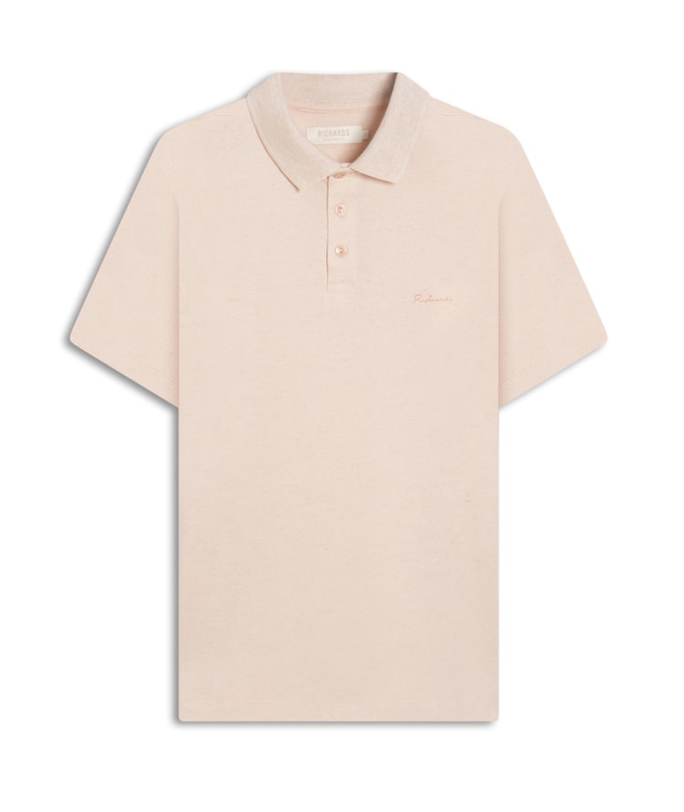 Polo Linho Basic Rosa