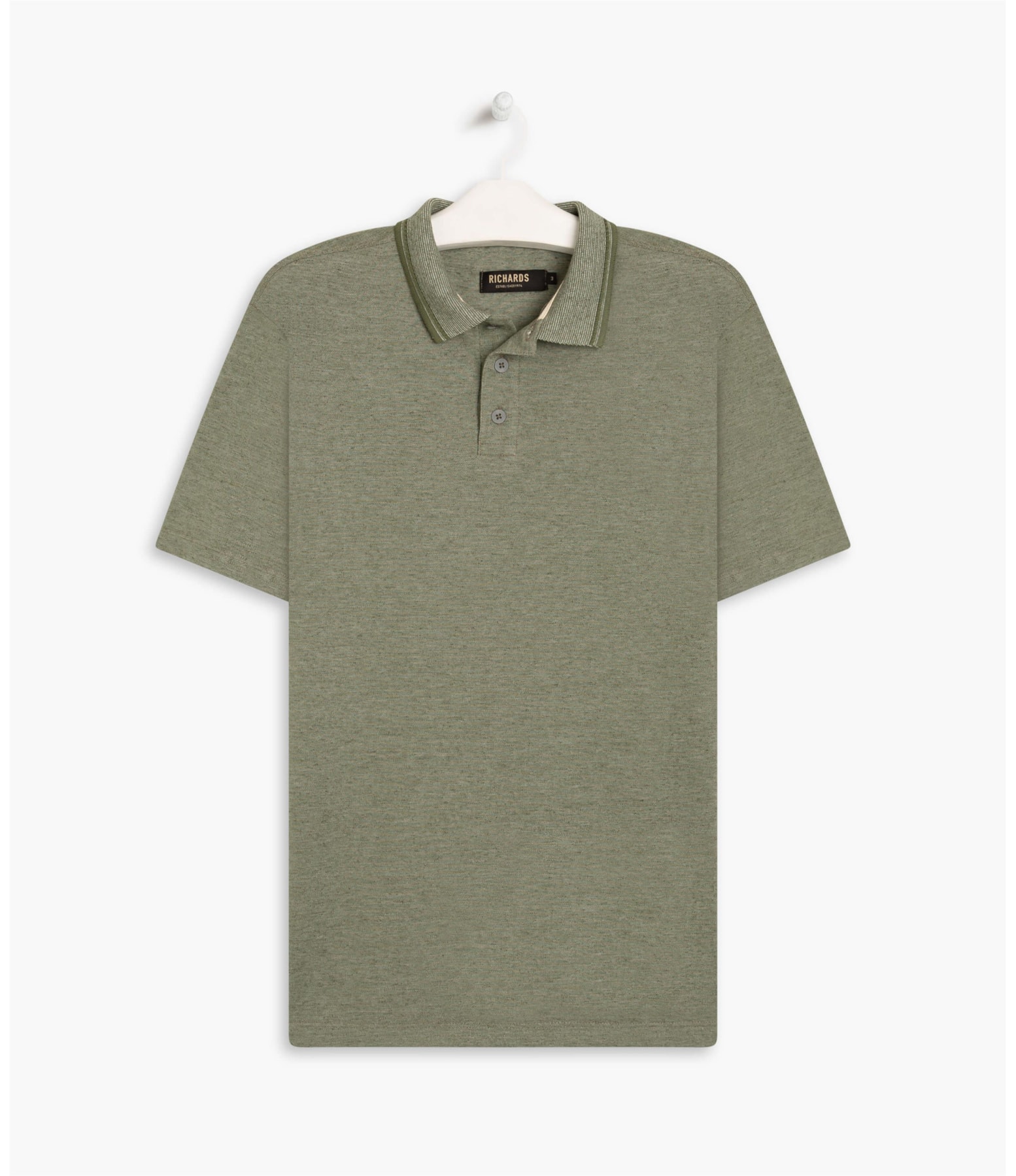 Polo Linho Clean Verde Militar