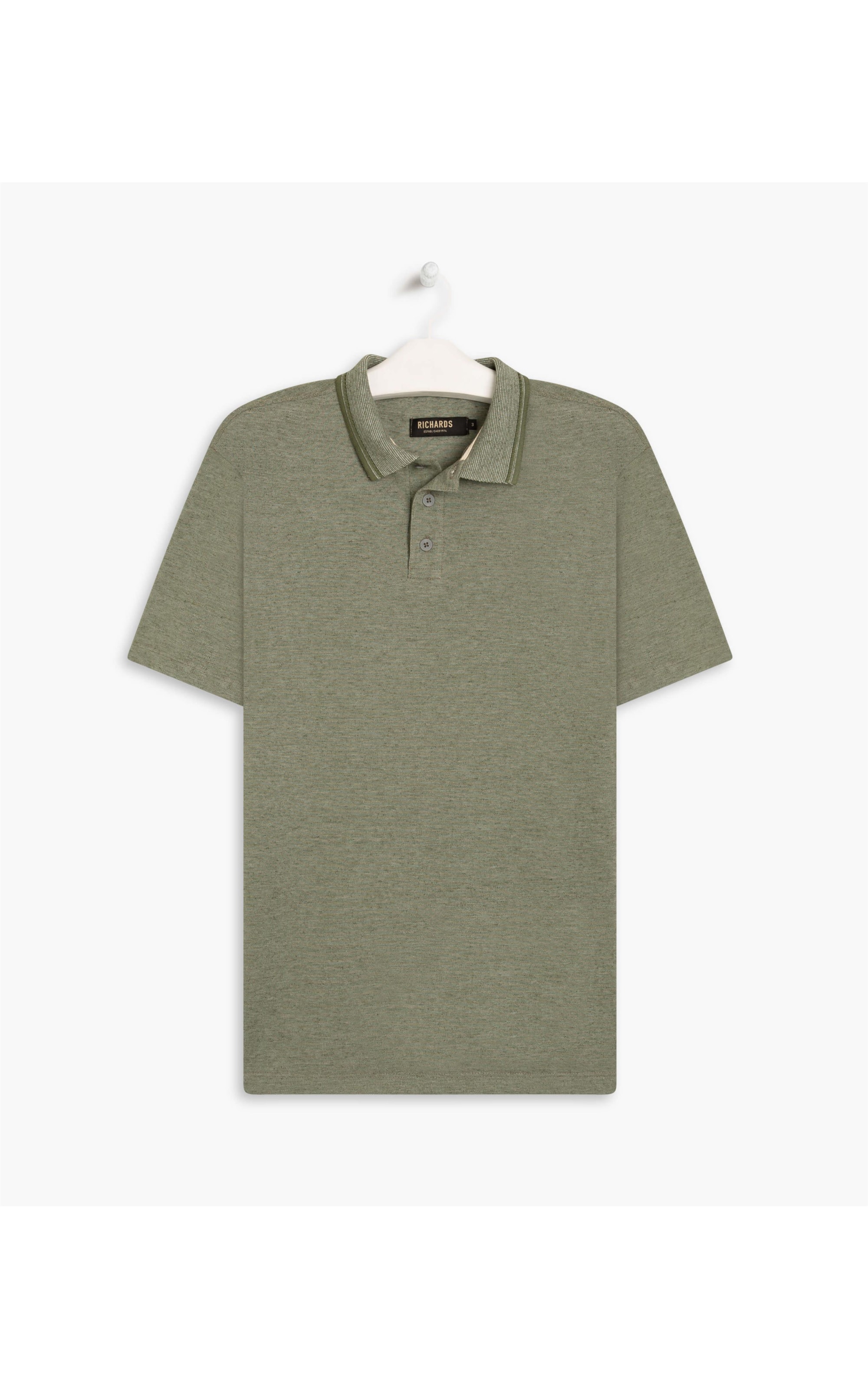 Polo Linho Clean Verde Militar