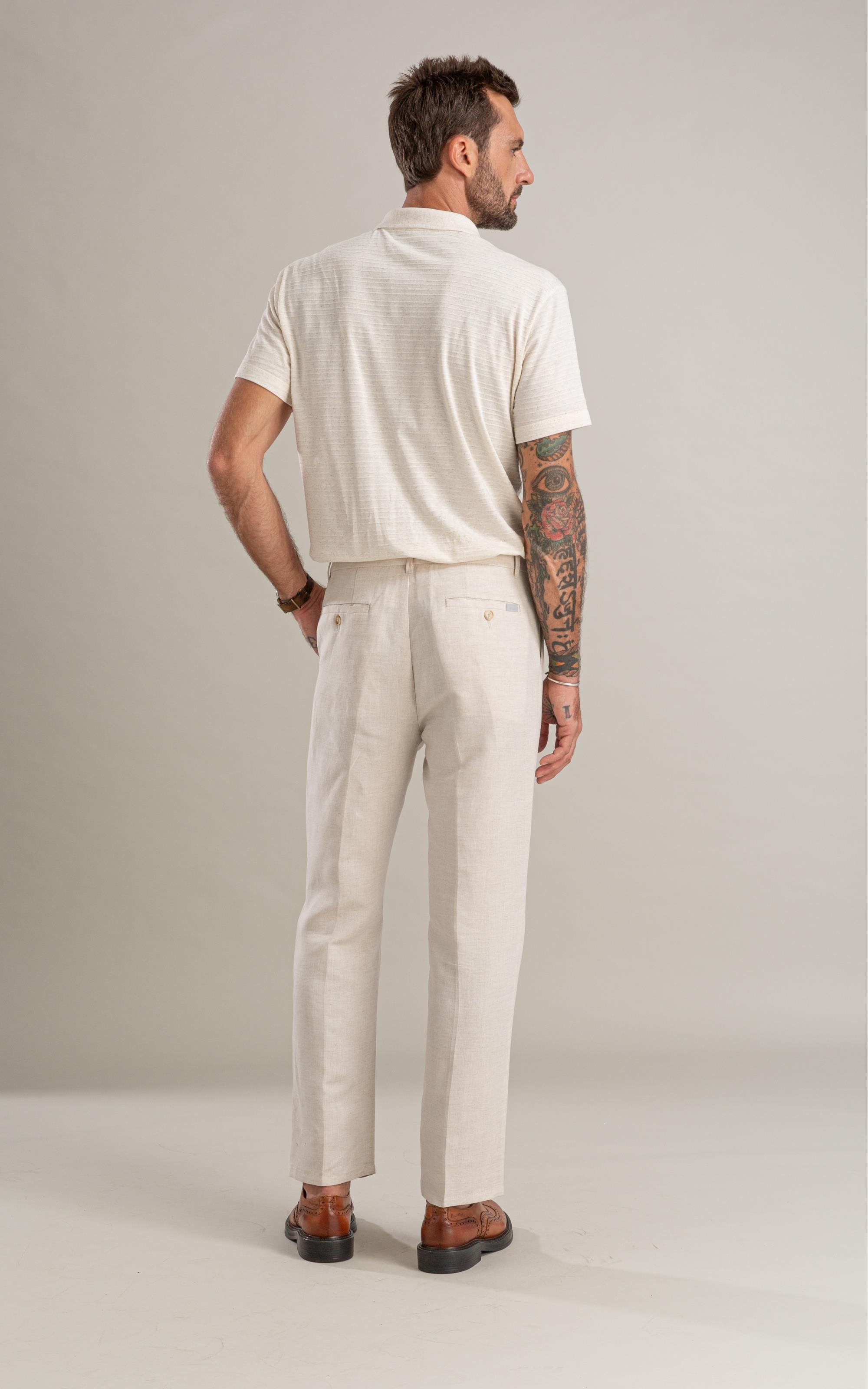 Polo Linho Mc District  Bf Natural