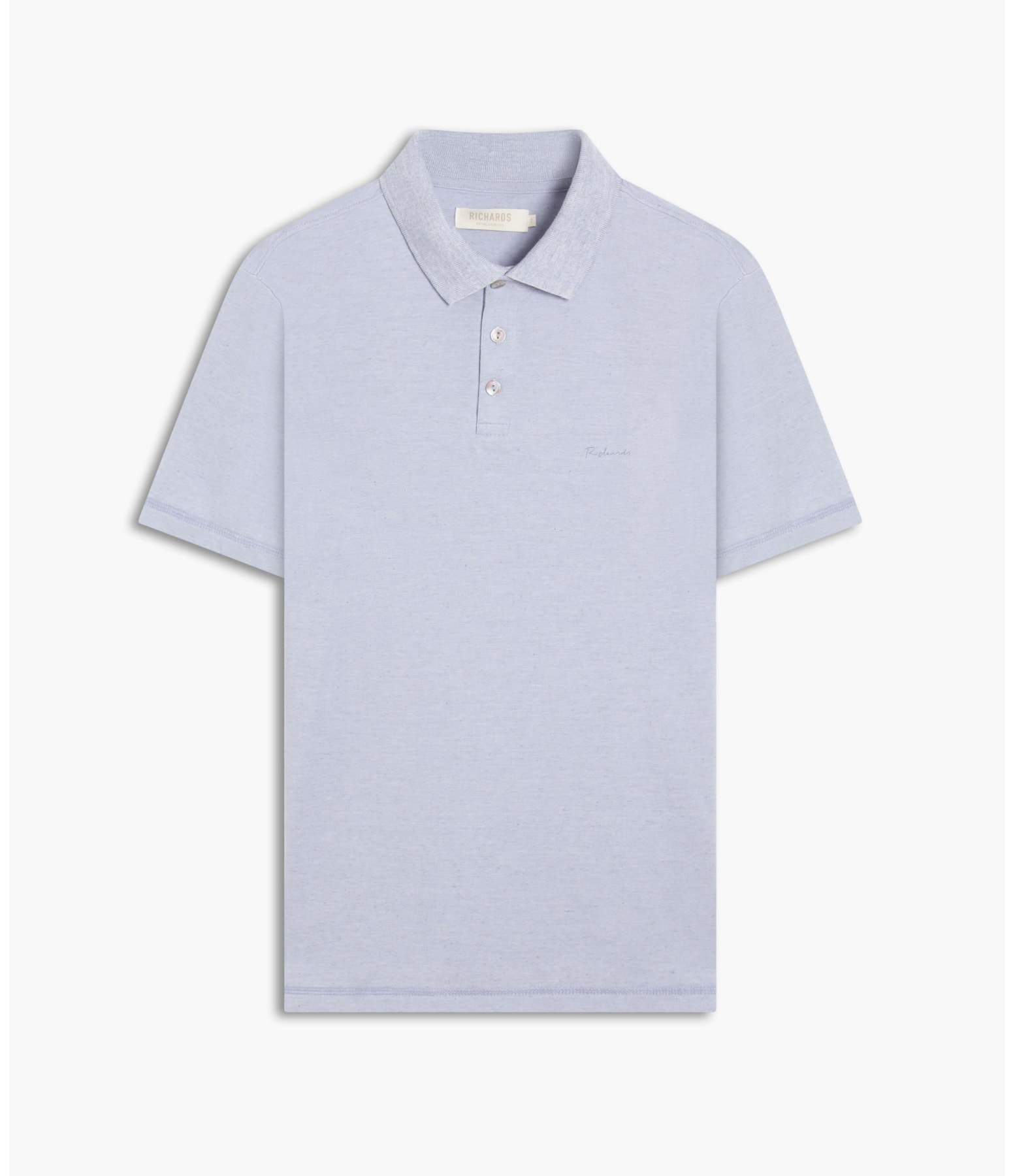 Polo Linho Mm  Basic Azul Claro