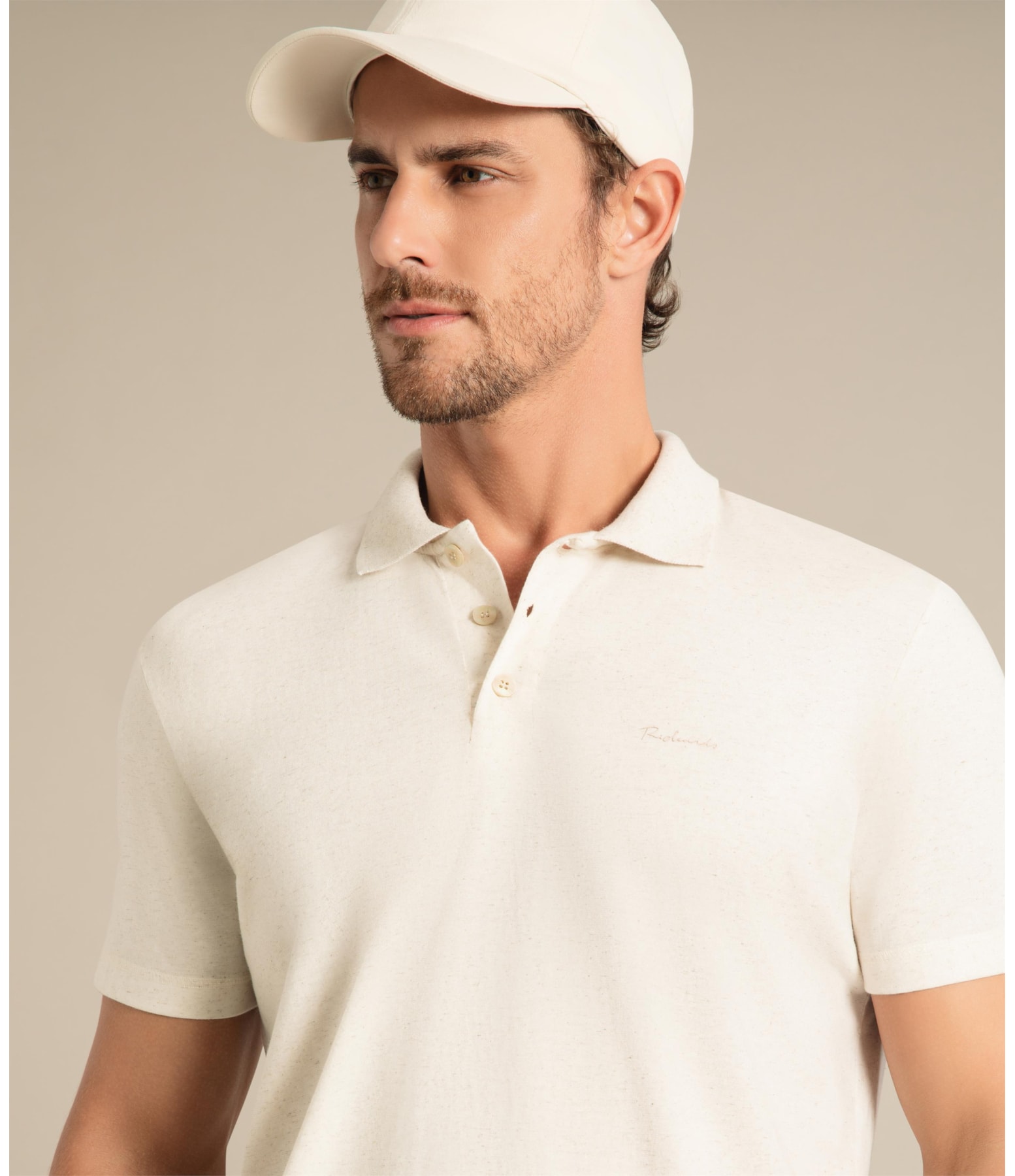 Polo Linho Mm  Basic Natural