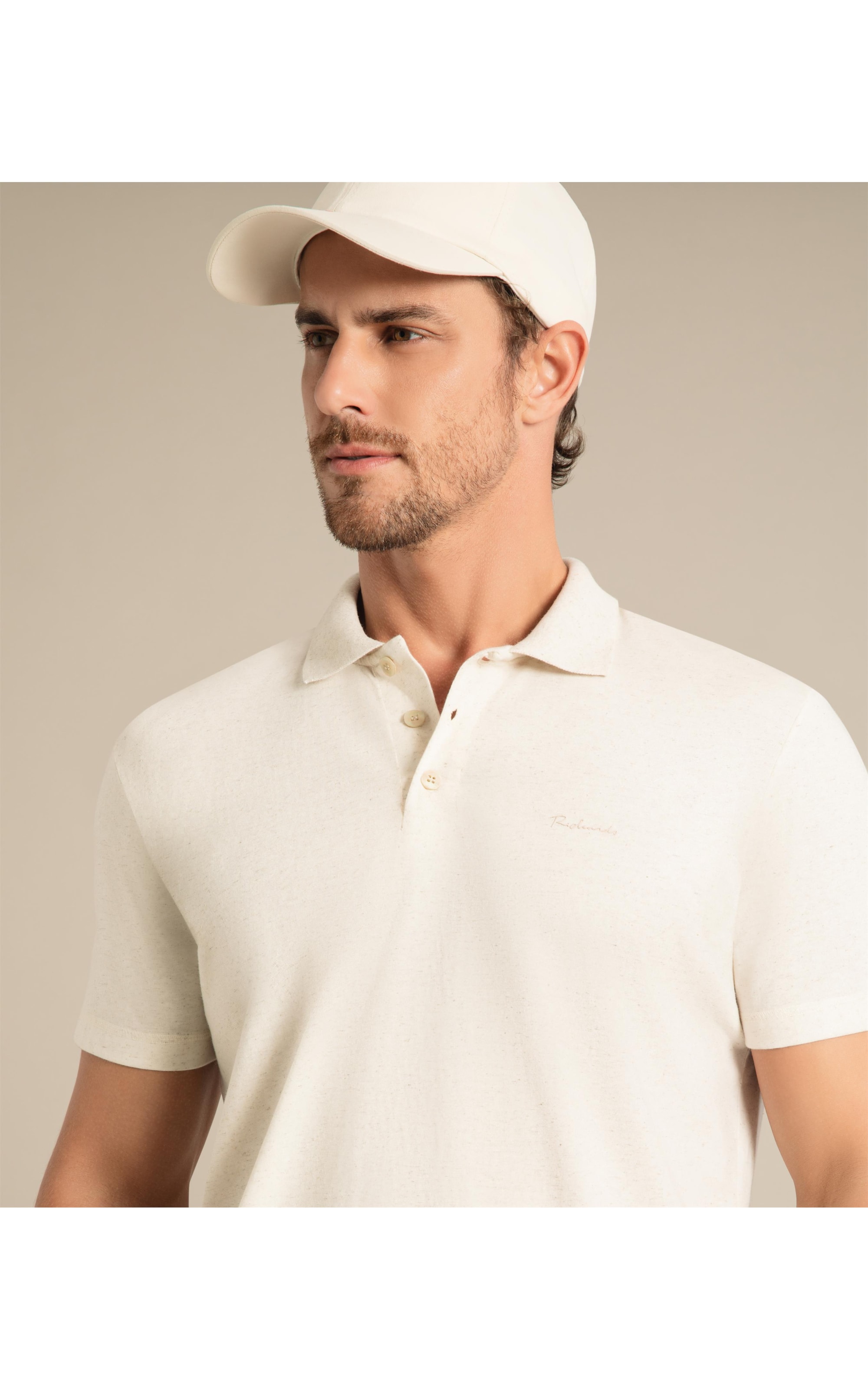Polo Linho Mm  Basic Natural