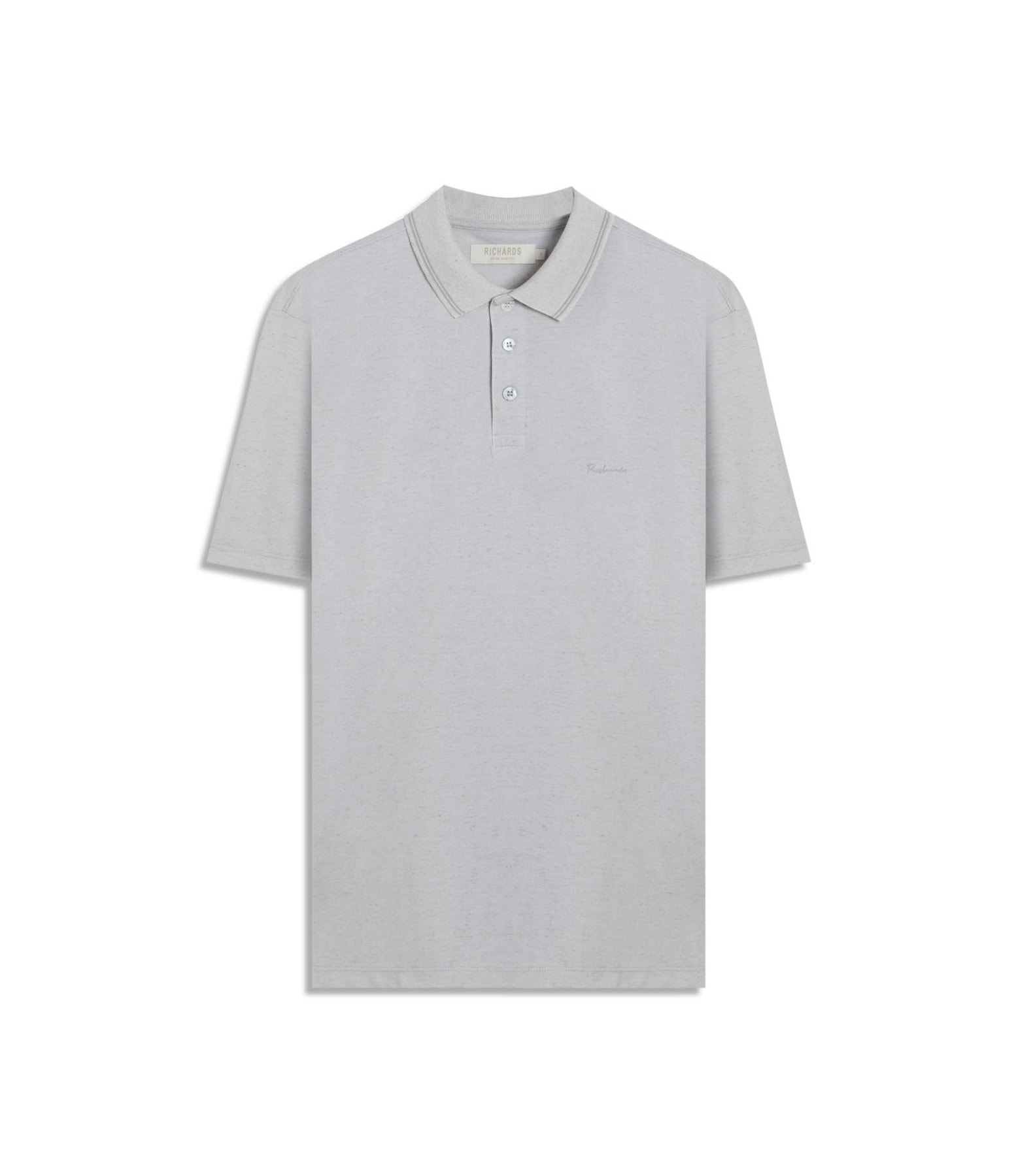 Polo Linho Piquet  C/ Friso Duplo Prata