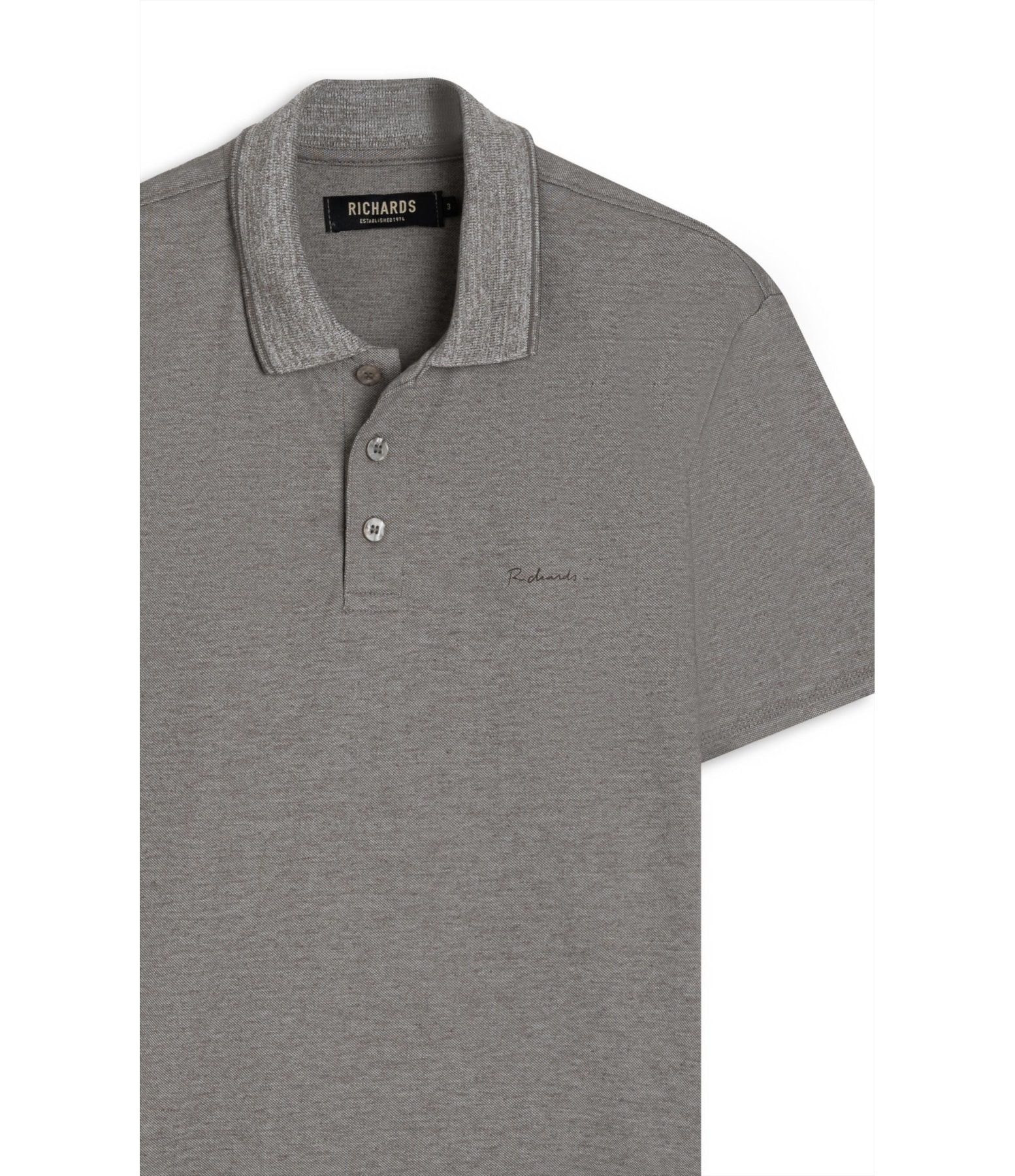 Polo Linho Piquet  Com Friso Castor