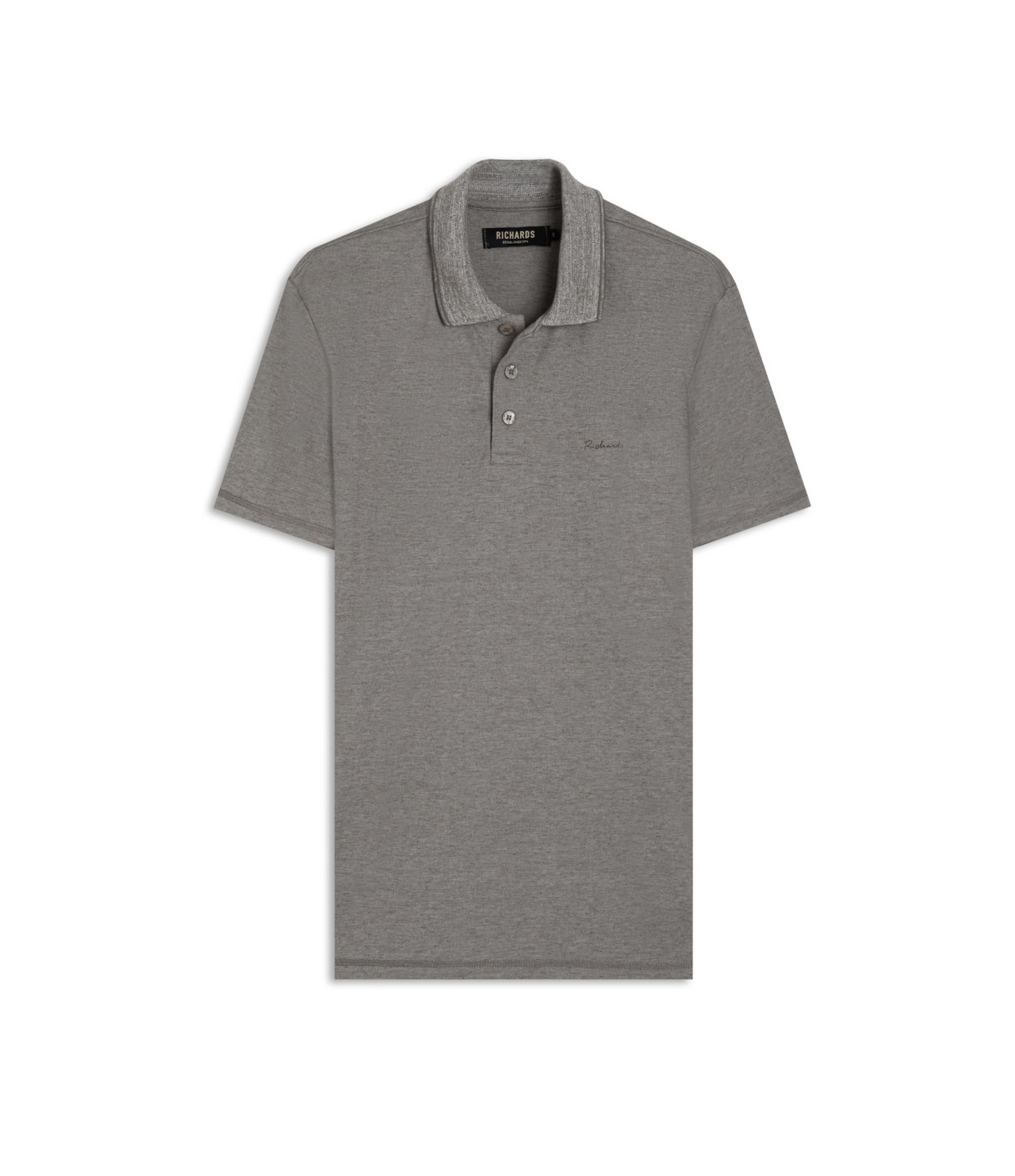 Polo Linho Piquet  Com Friso Castor