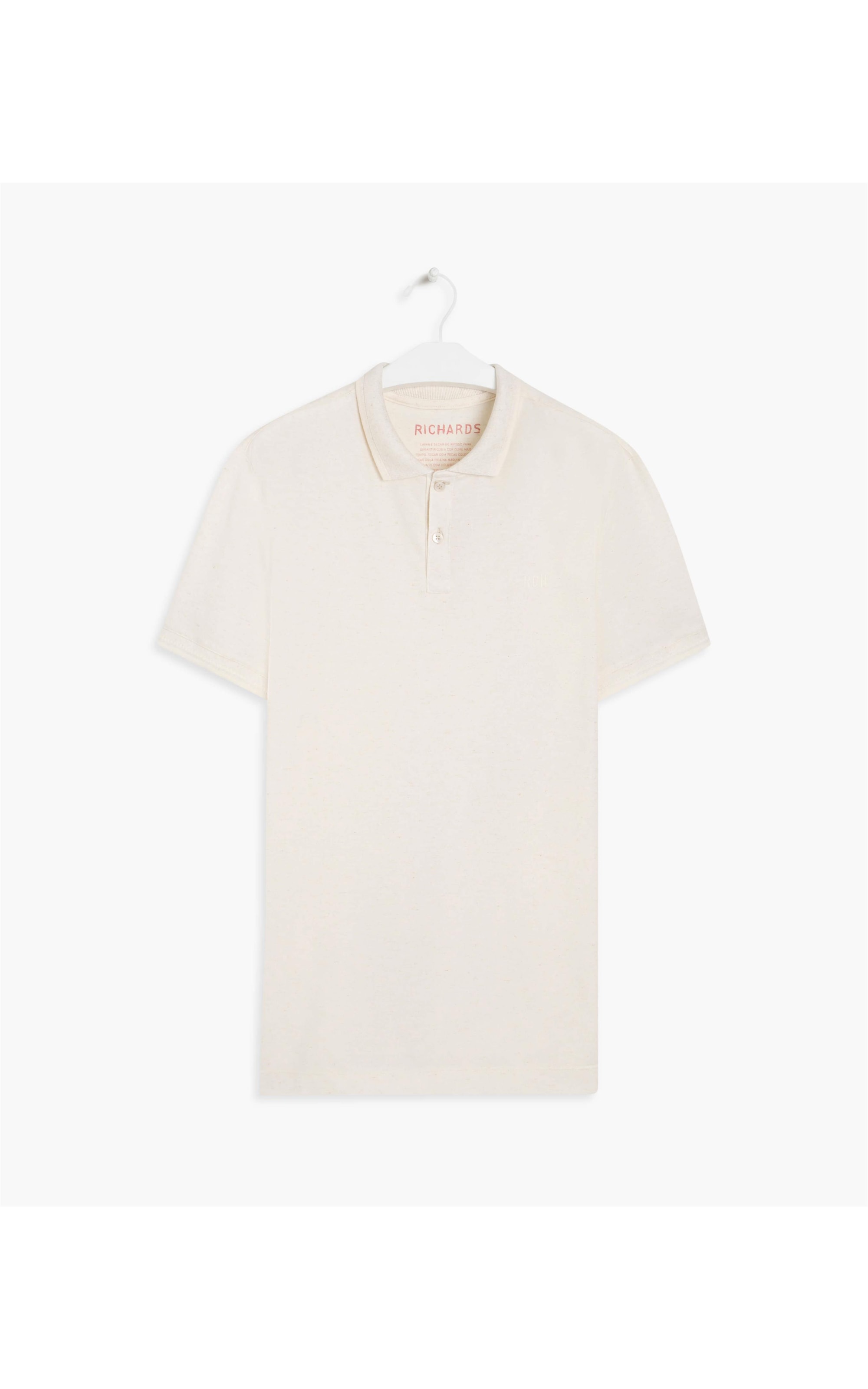 Polo Linho Piquet Cru