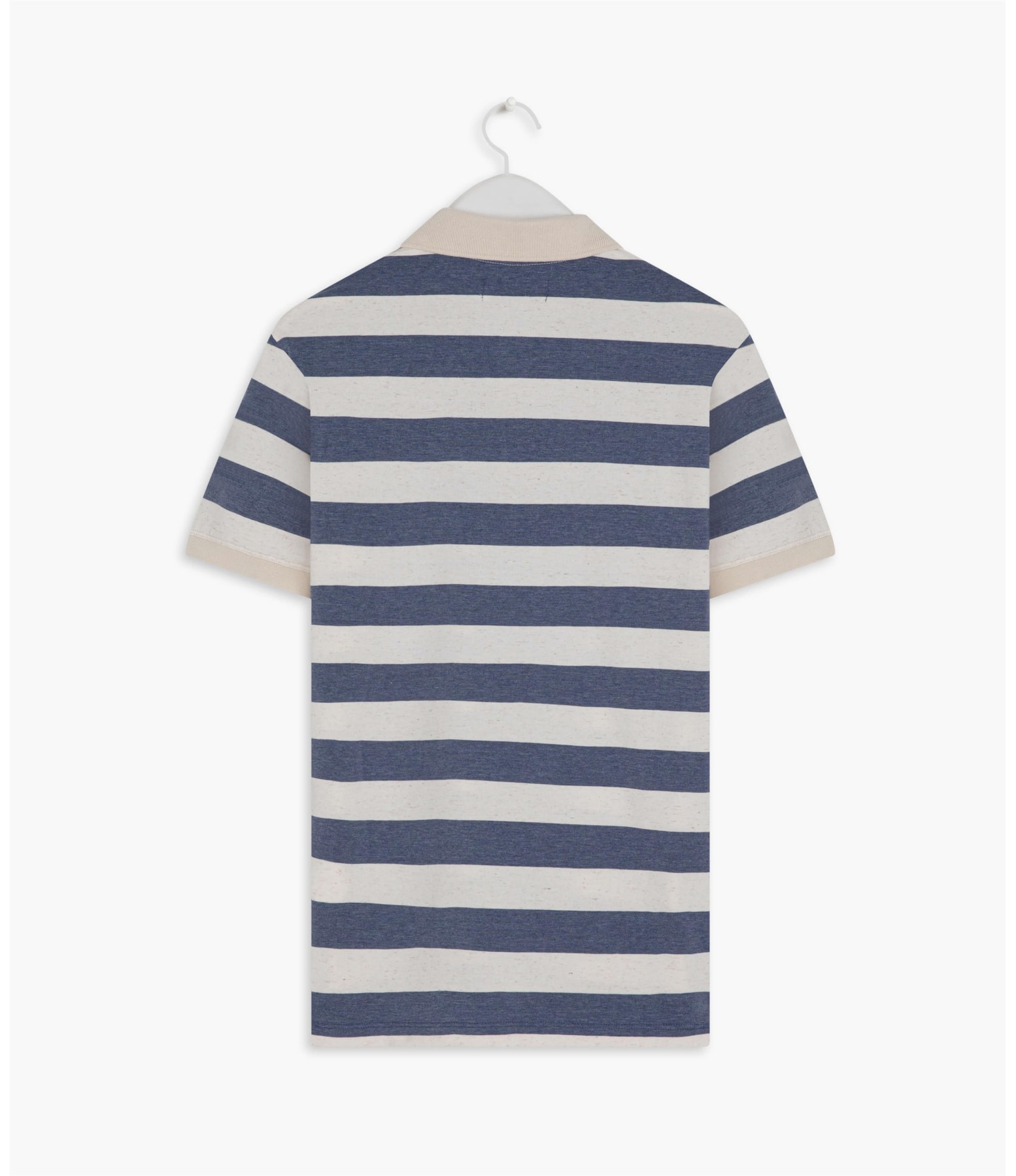 Polo Linho Striped  Mc Azul Bic