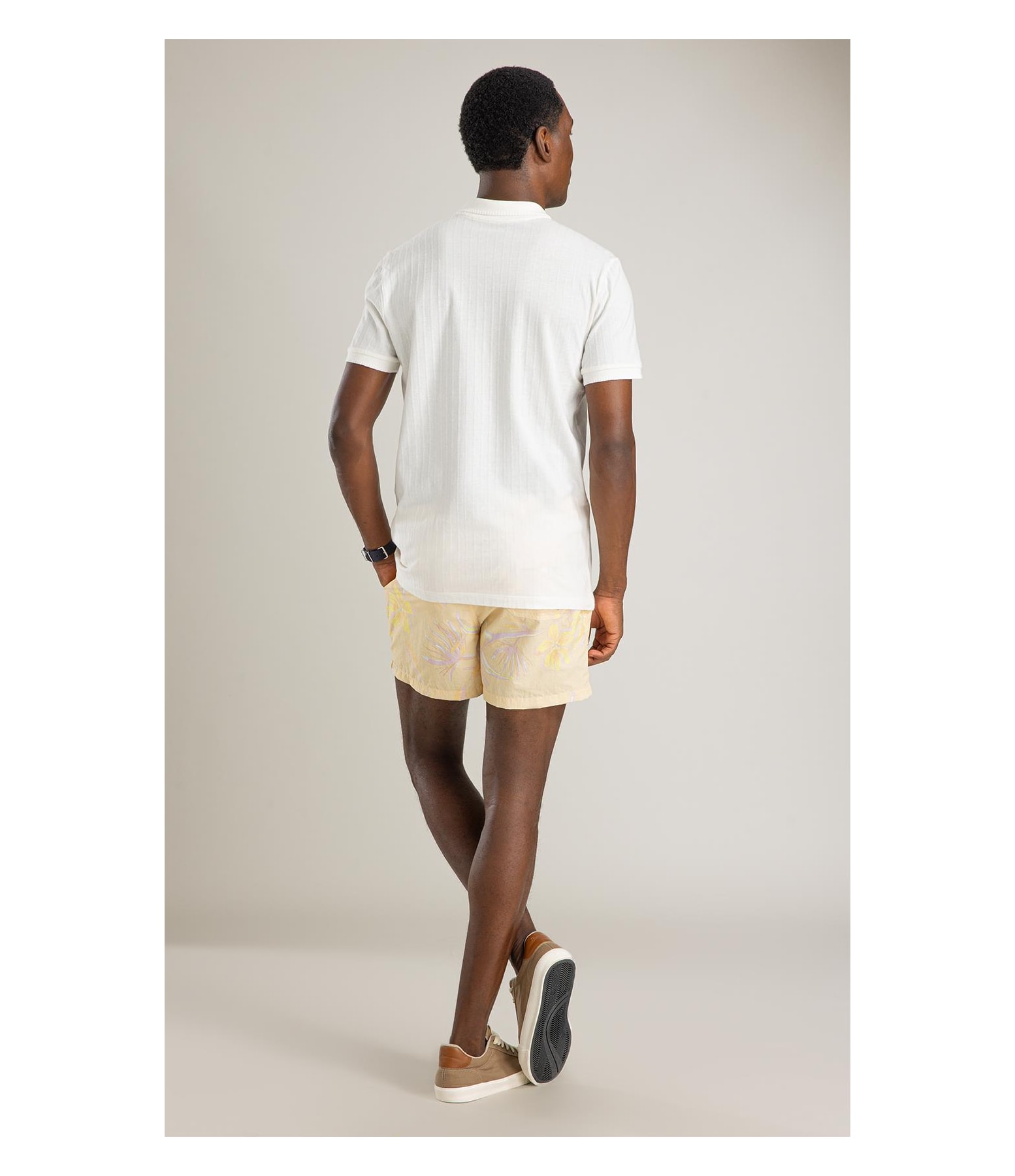 Polo Malha Cutting Mc Bf Off White