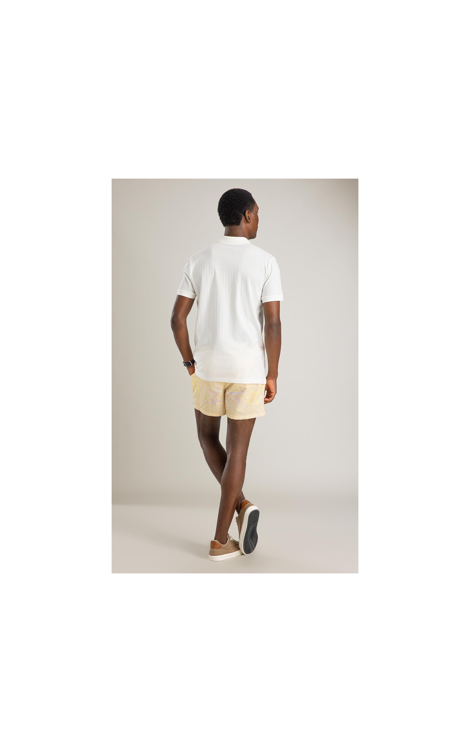 Polo Malha Cutting Mc Bf Off White