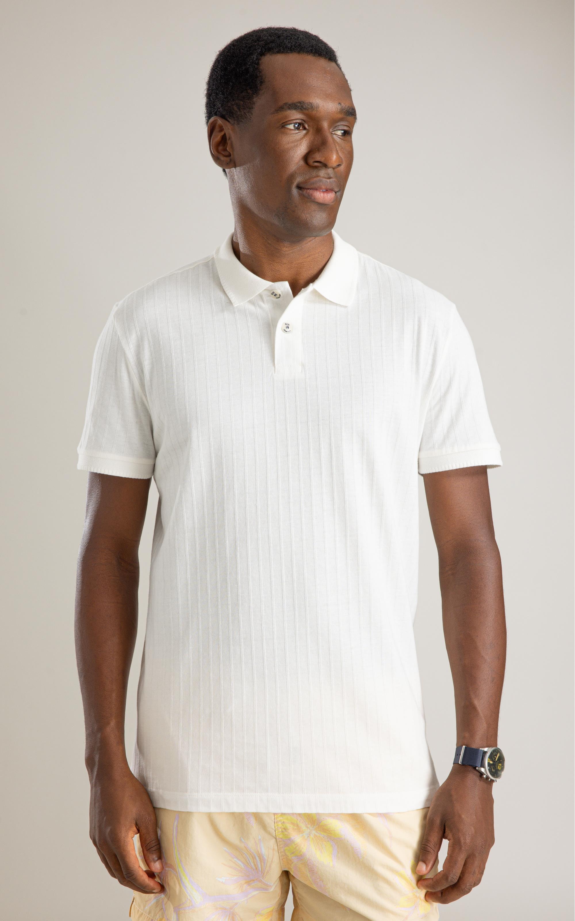 Polo Malha Cutting Mc Bf Off White