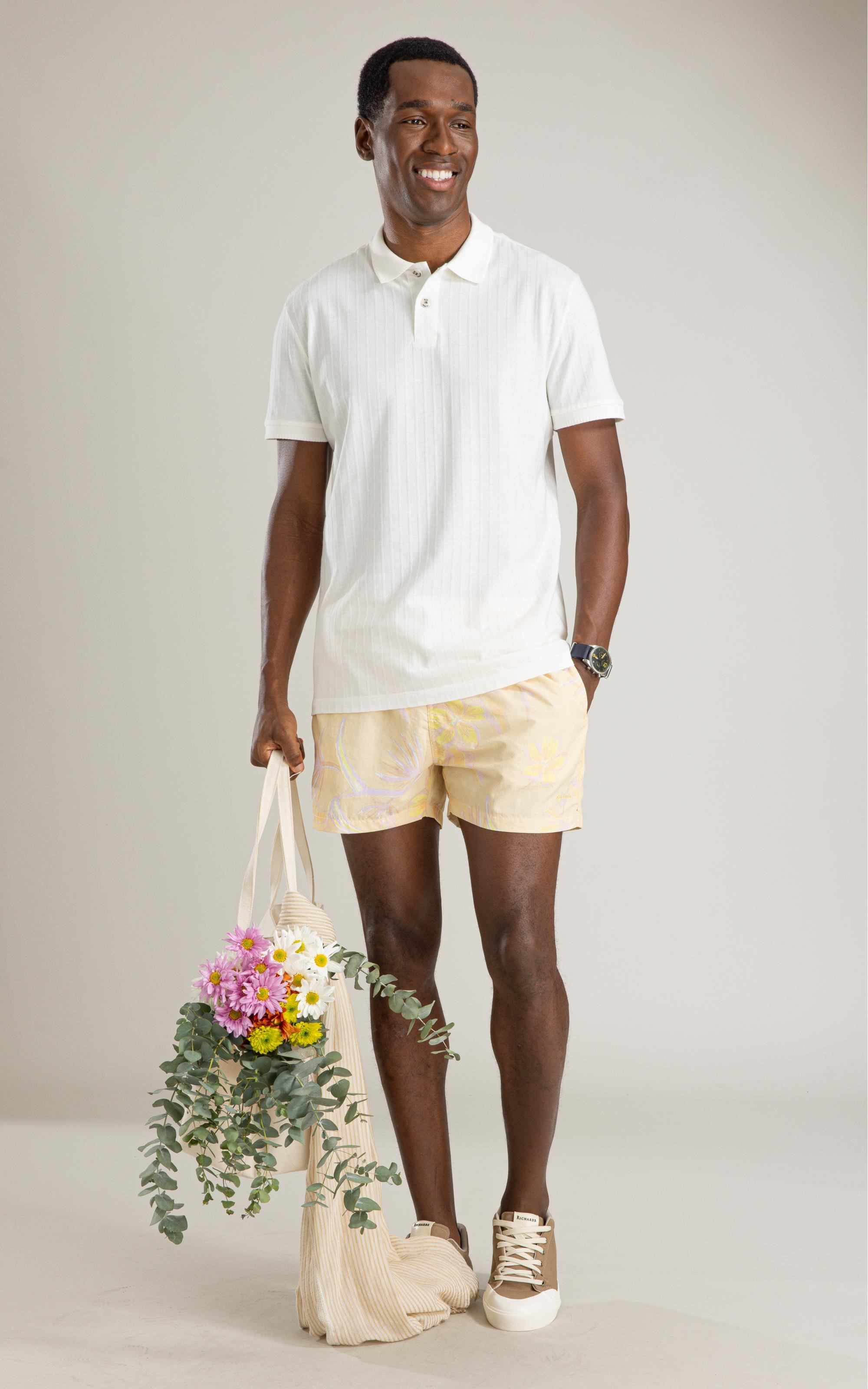 Polo Malha Cutting Mc Bf Off White