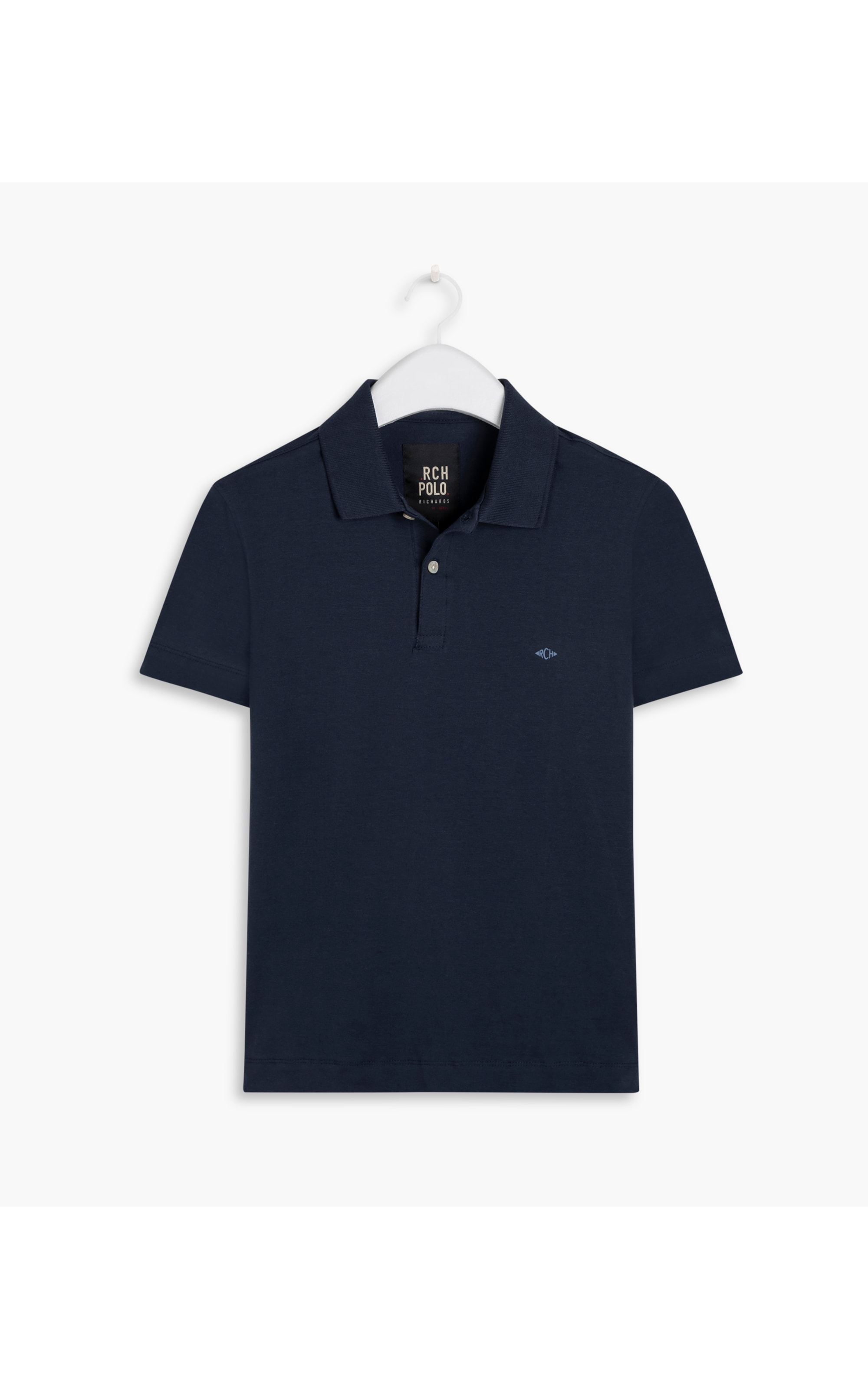 Polo Malha Fio 40 Azul Marinho
