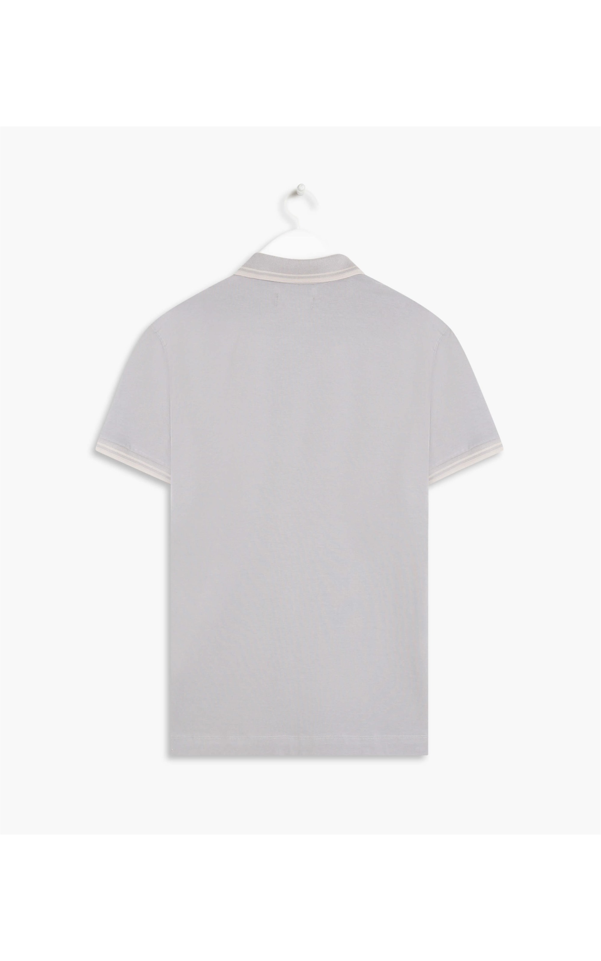 Polo Malha Fio 40 Com Frisos Mc Silver Gray