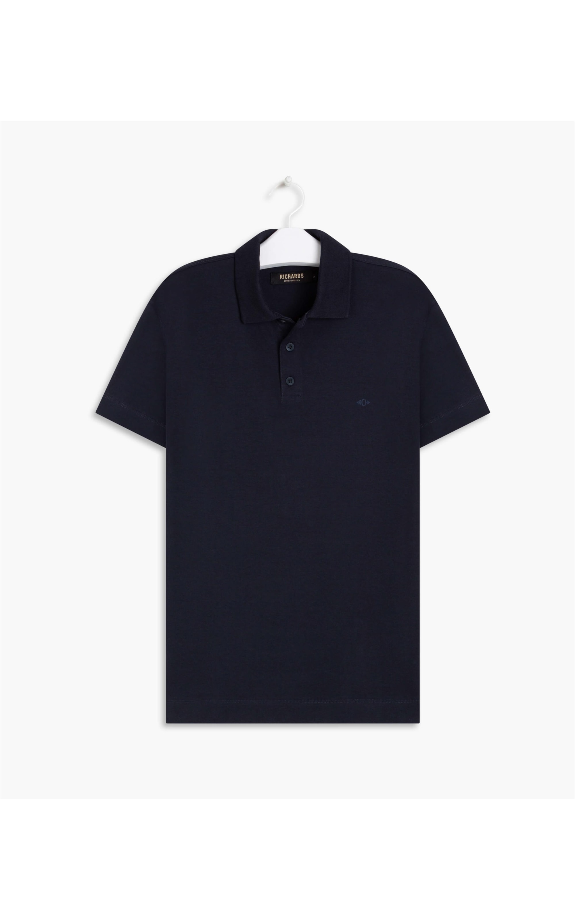 Polo Malha Fio 40 Dark Navy