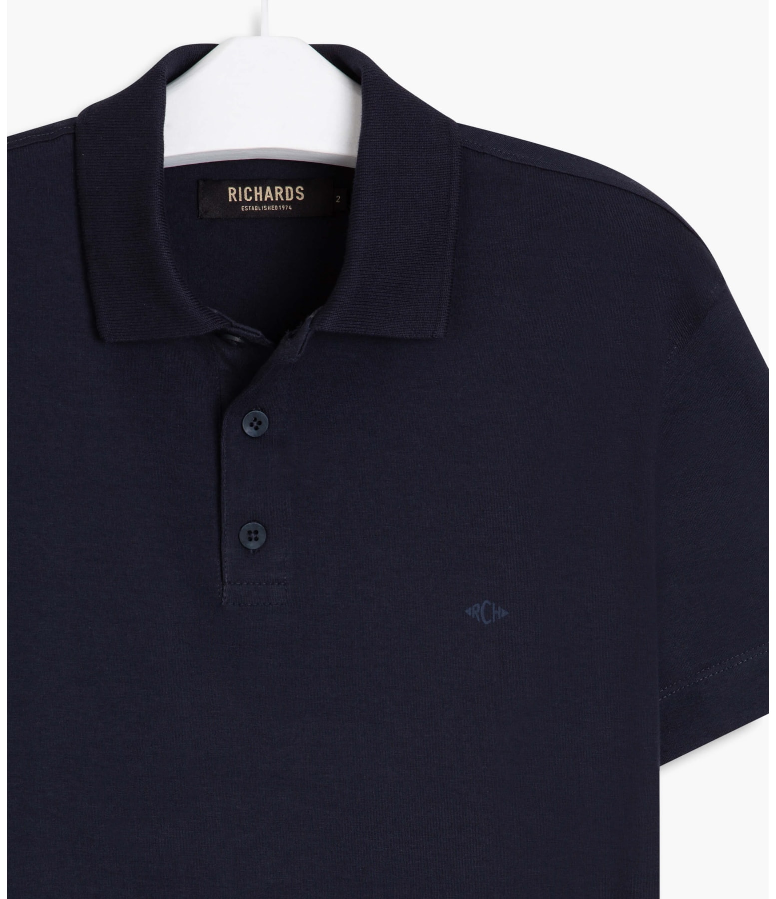 Polo Malha Fio 40 Dark Navy