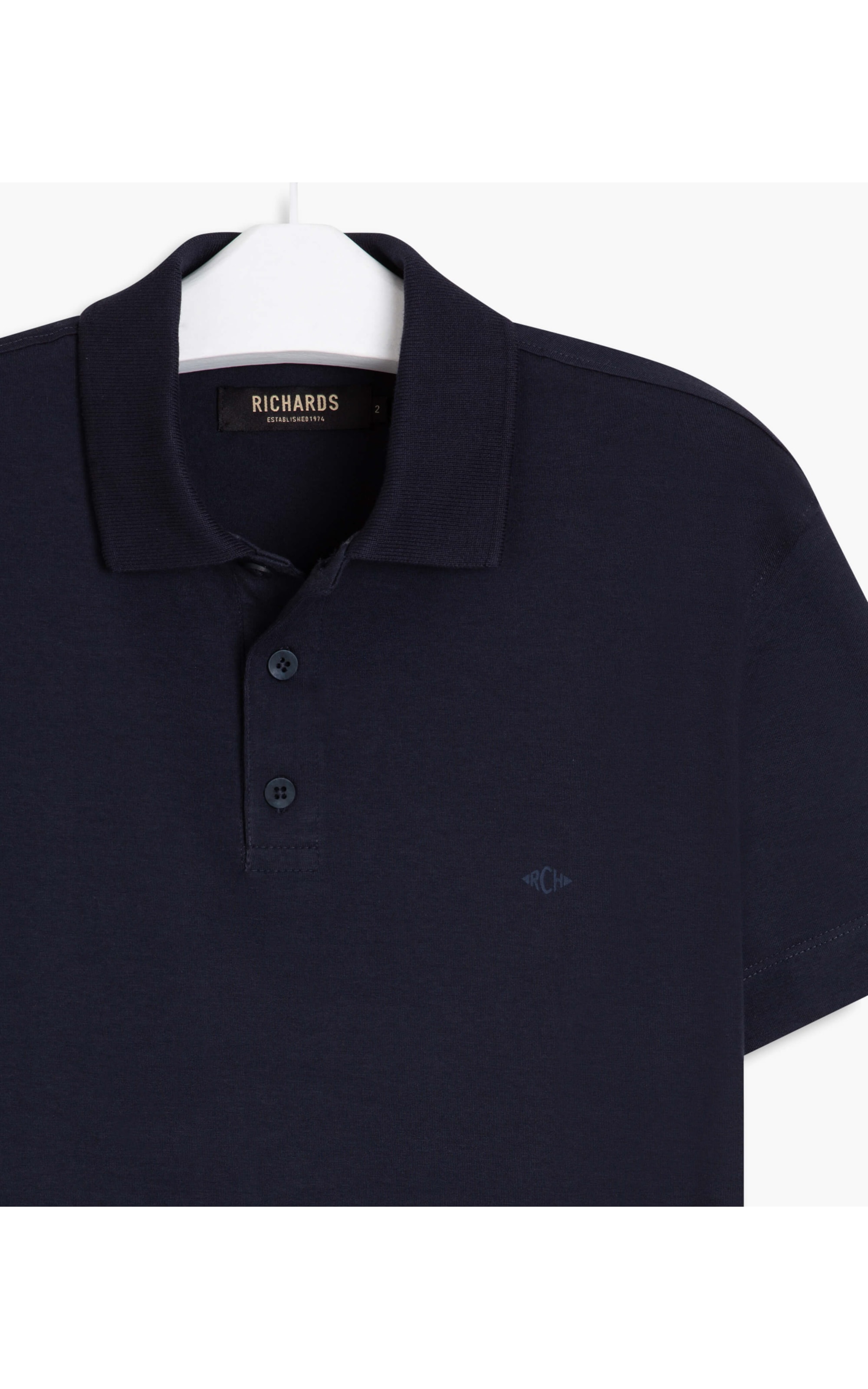 Polo Malha Fio 40 Dark Navy