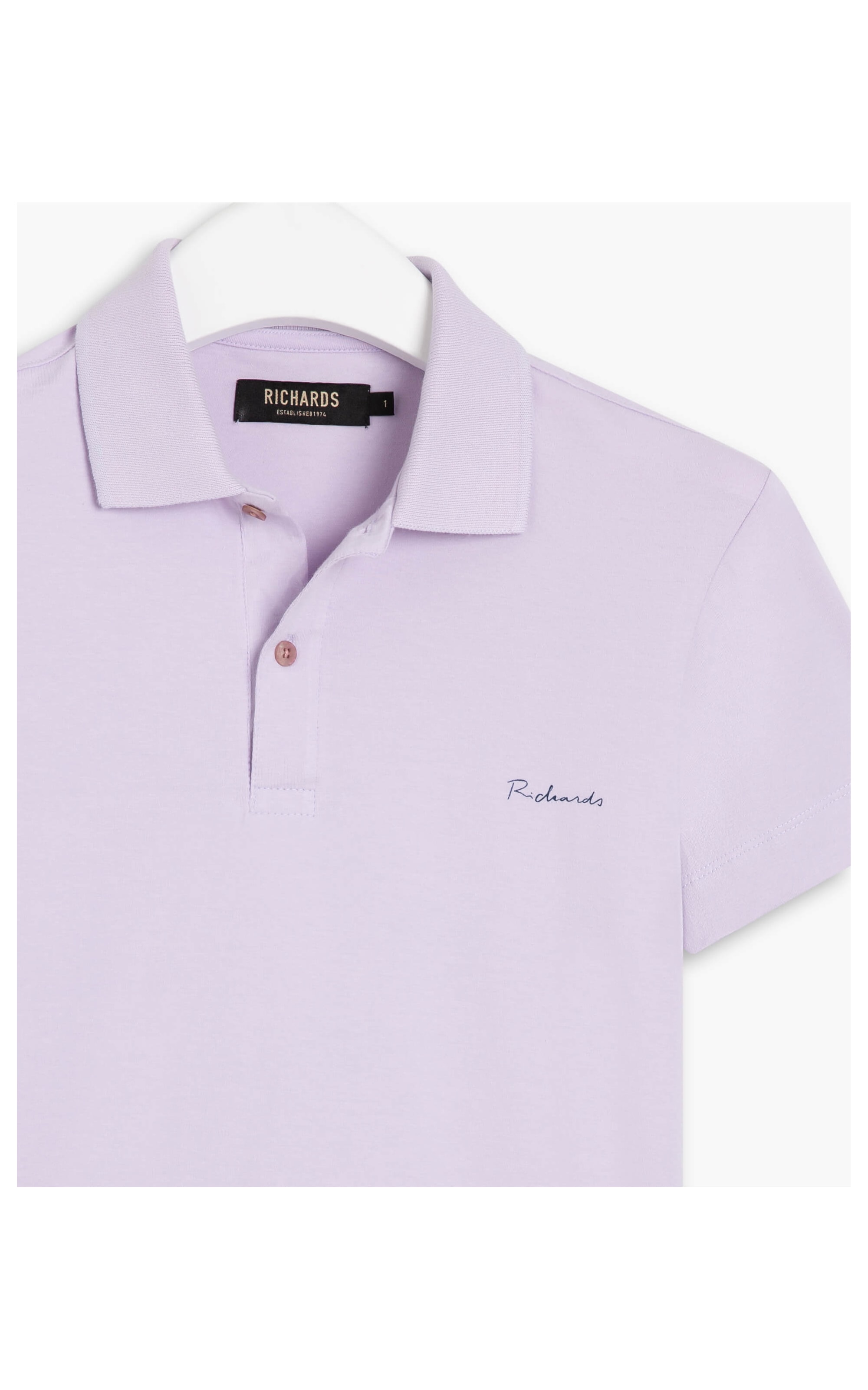 Polo Malha Fio 40 Lavanda