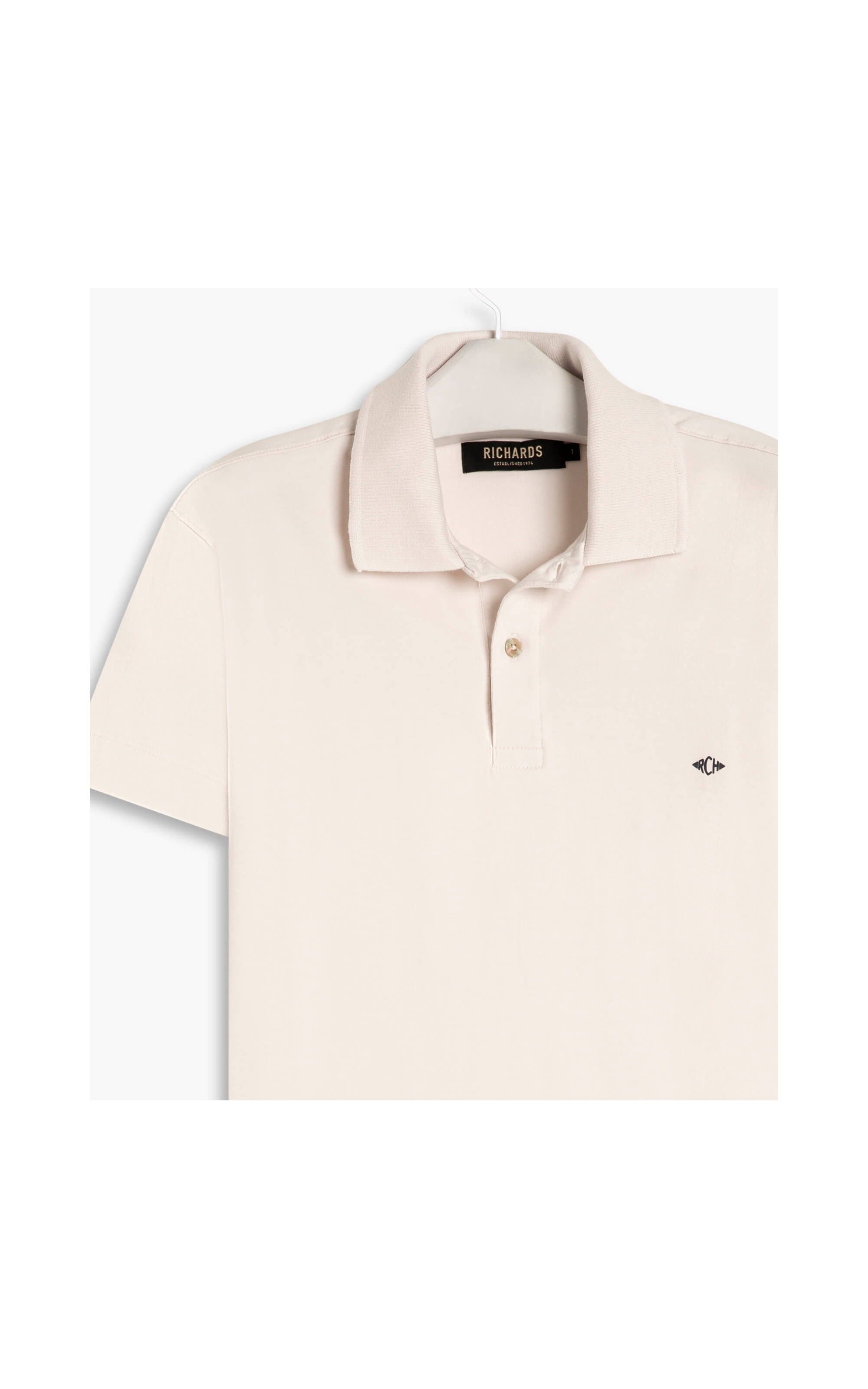 Polo Malha Fio 40 Off White