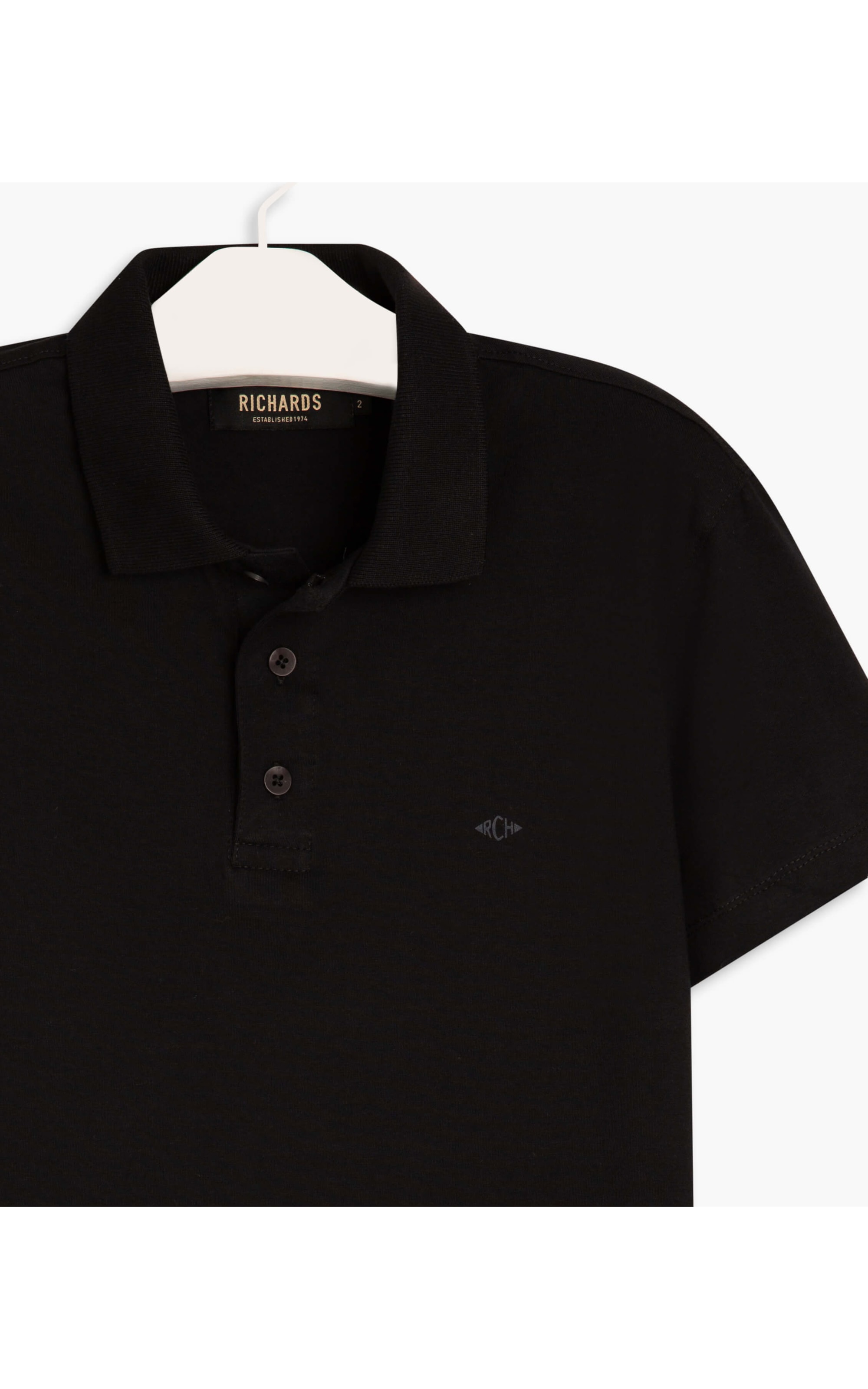 Polo Malha Fio 40 Preto