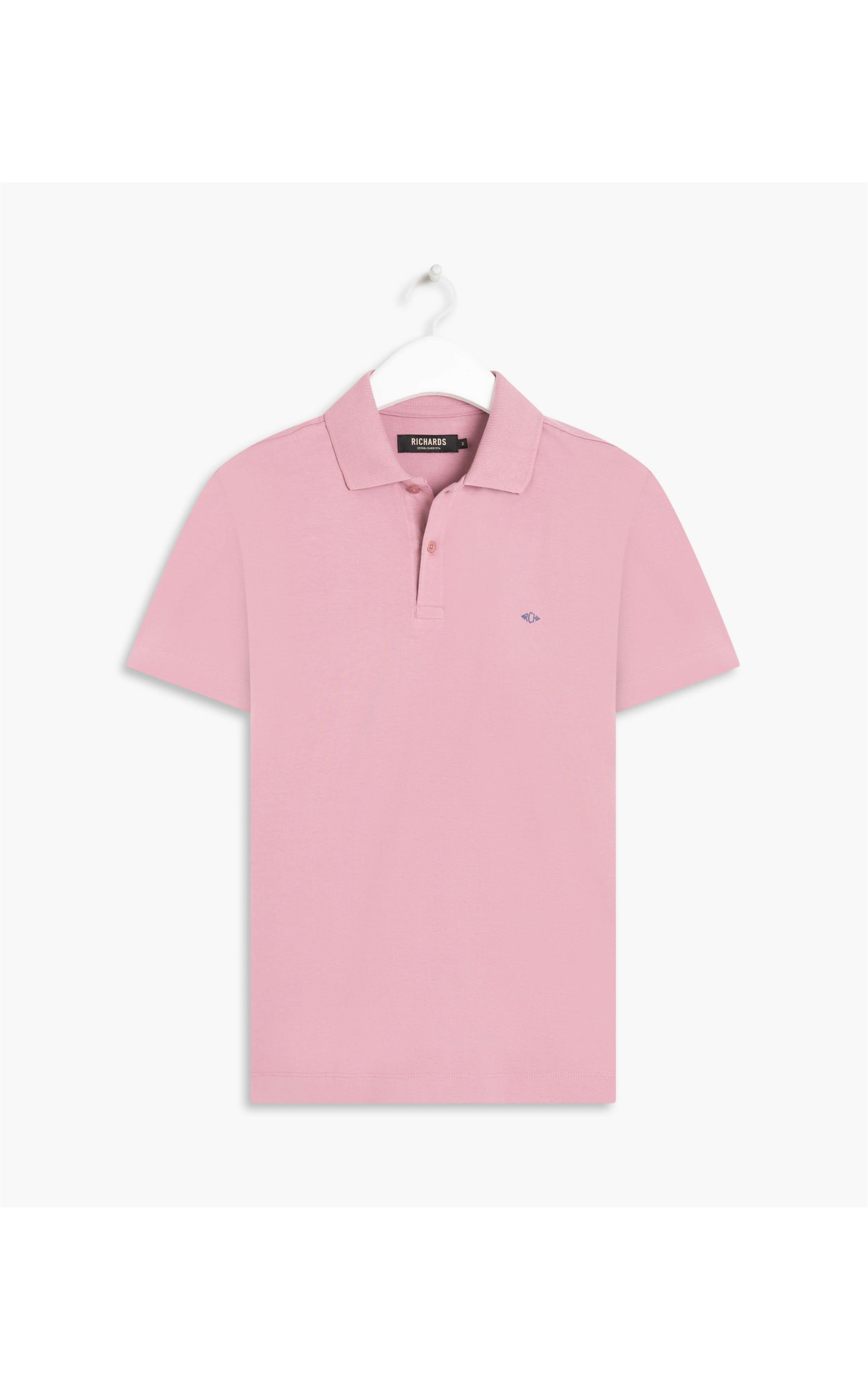 Polo Malha Fio 40 Rosa Dirty